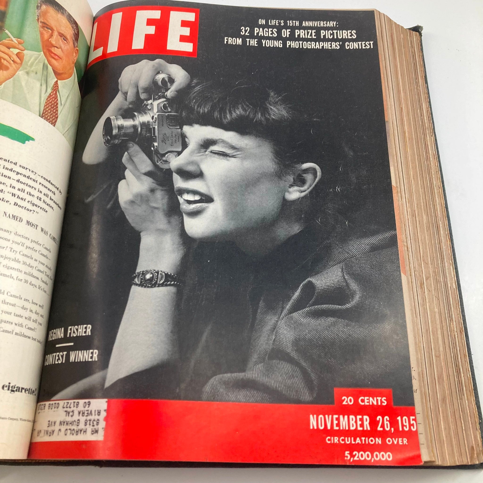 VTG 1951 Bound Life Magazine October - December Weekly Issue