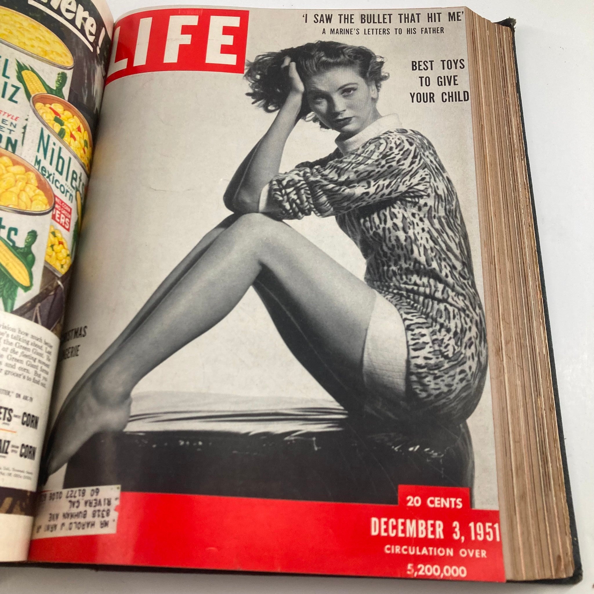 VTG 1951 Bound Life Magazine October - December Weekly Issue