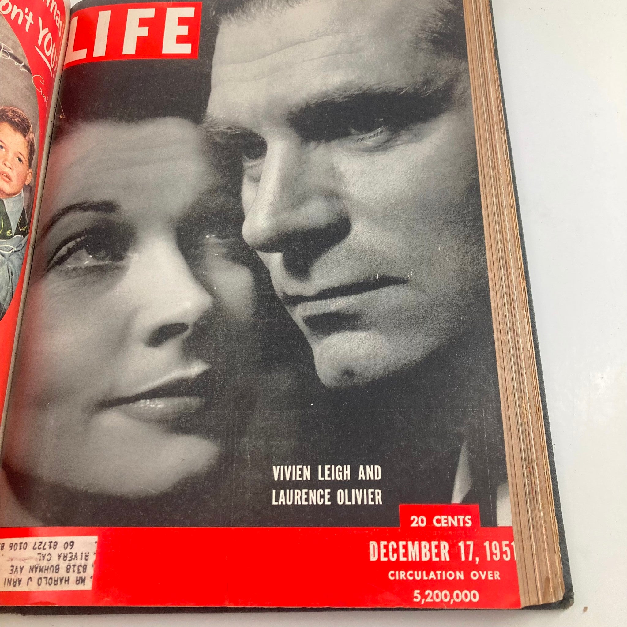 VTG 1951 Bound Life Magazine October - December Weekly Issue