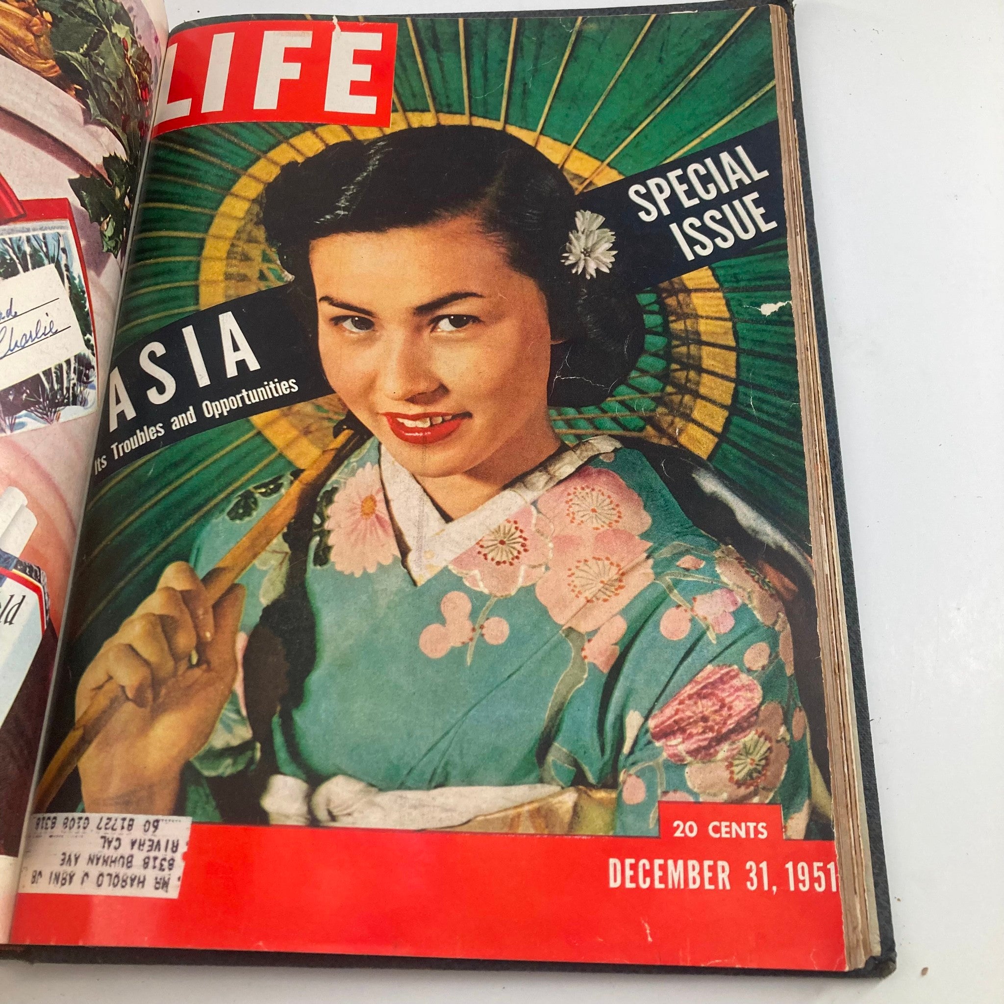 VTG 1951 Bound Life Magazine October - December Weekly Issue