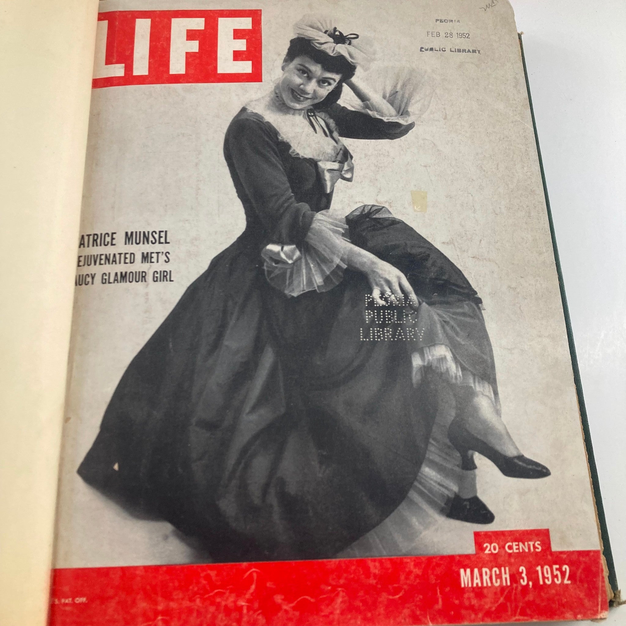 VTG 1952 Bound Life Magazine March - April Weekly Issue Marilyn Monroe