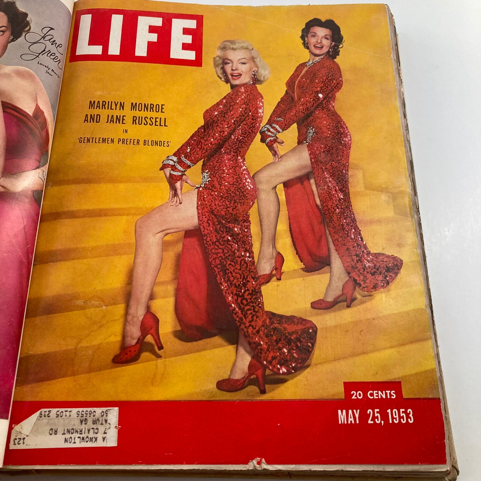 VTG 1953 Bound Life Magazine May - June Complete Weekly Issue Marilyn Monroe