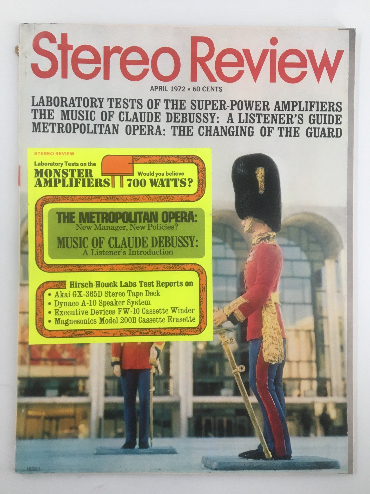 VTG Stereo Review Magazine April 1972 The Super-Amplifier Lab Test No Label