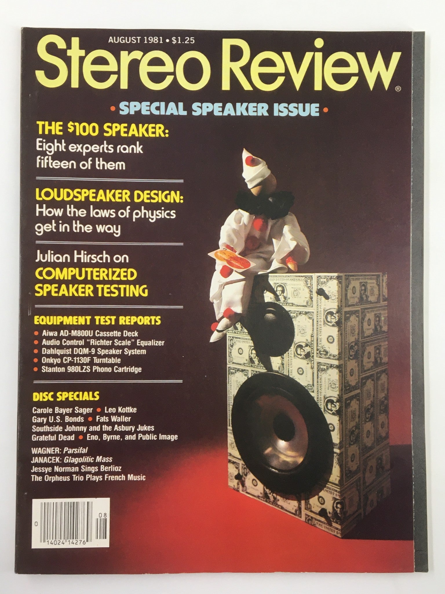 VTG Stereo Review Magazine August 1981 Computerized Speaker Testing No Label