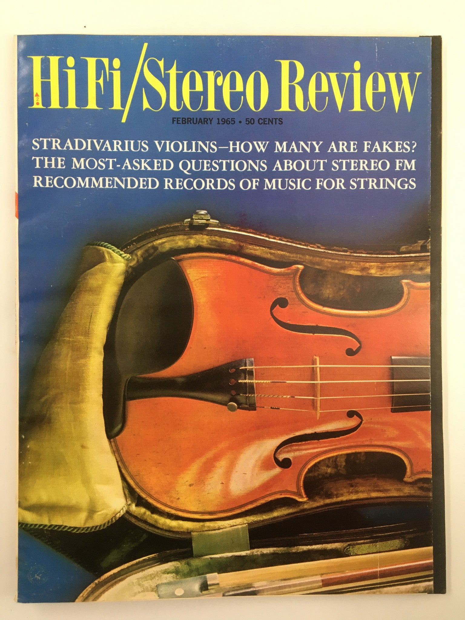 VTG HiFi/Stereo Review Magazine February 1965 Stradivarius Violins No Label