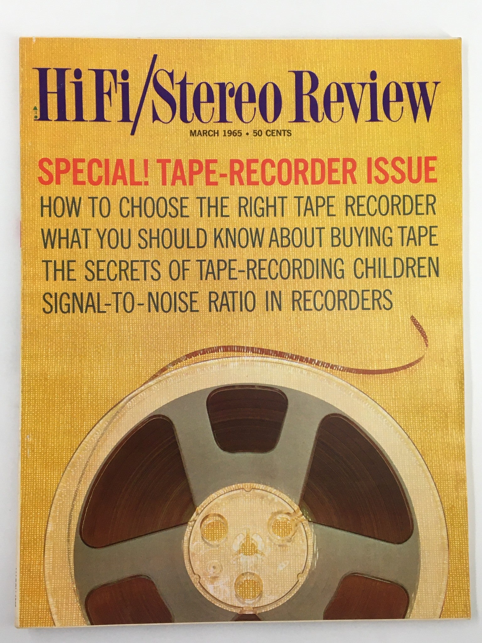 VTG HiFi/Stereo Review Magazine March 1965 Choose Right Tape Recorder No Label