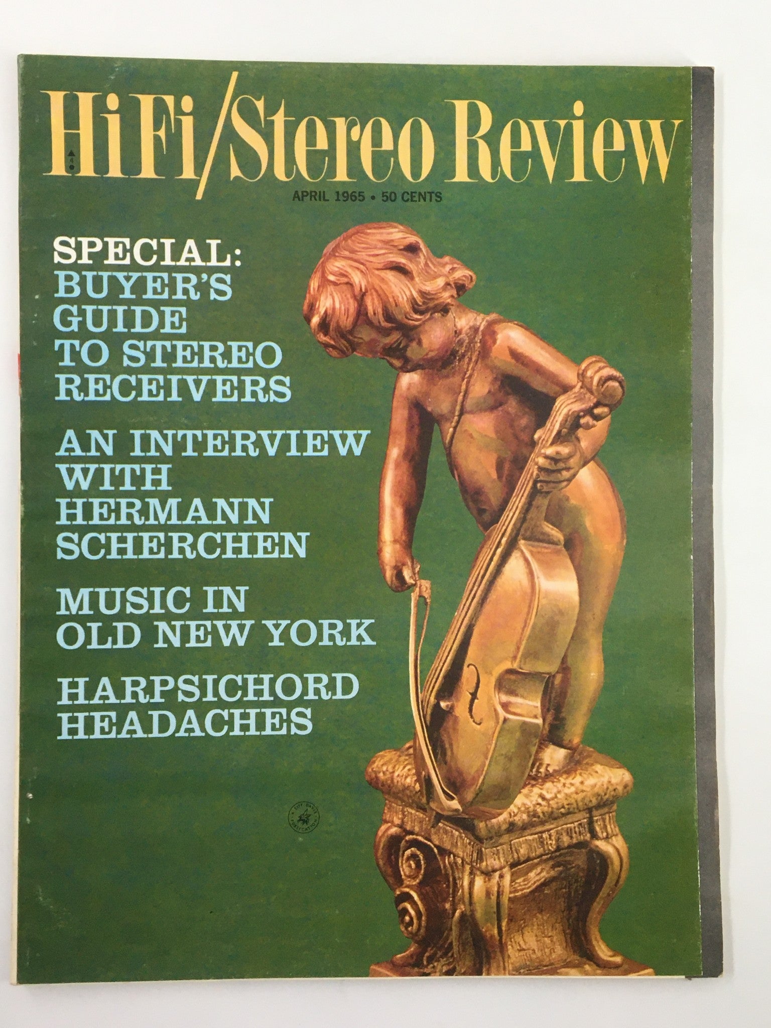 VTG HiFi/Stereo Review Magazine April 1965 Hermann Scherchen Interview No Label