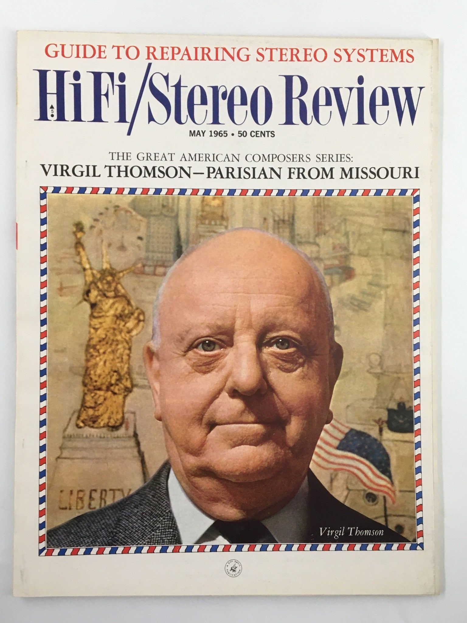 VTG HiFi/Stereo Review Magazine May 1965 Composer Virgil Thompson No Label