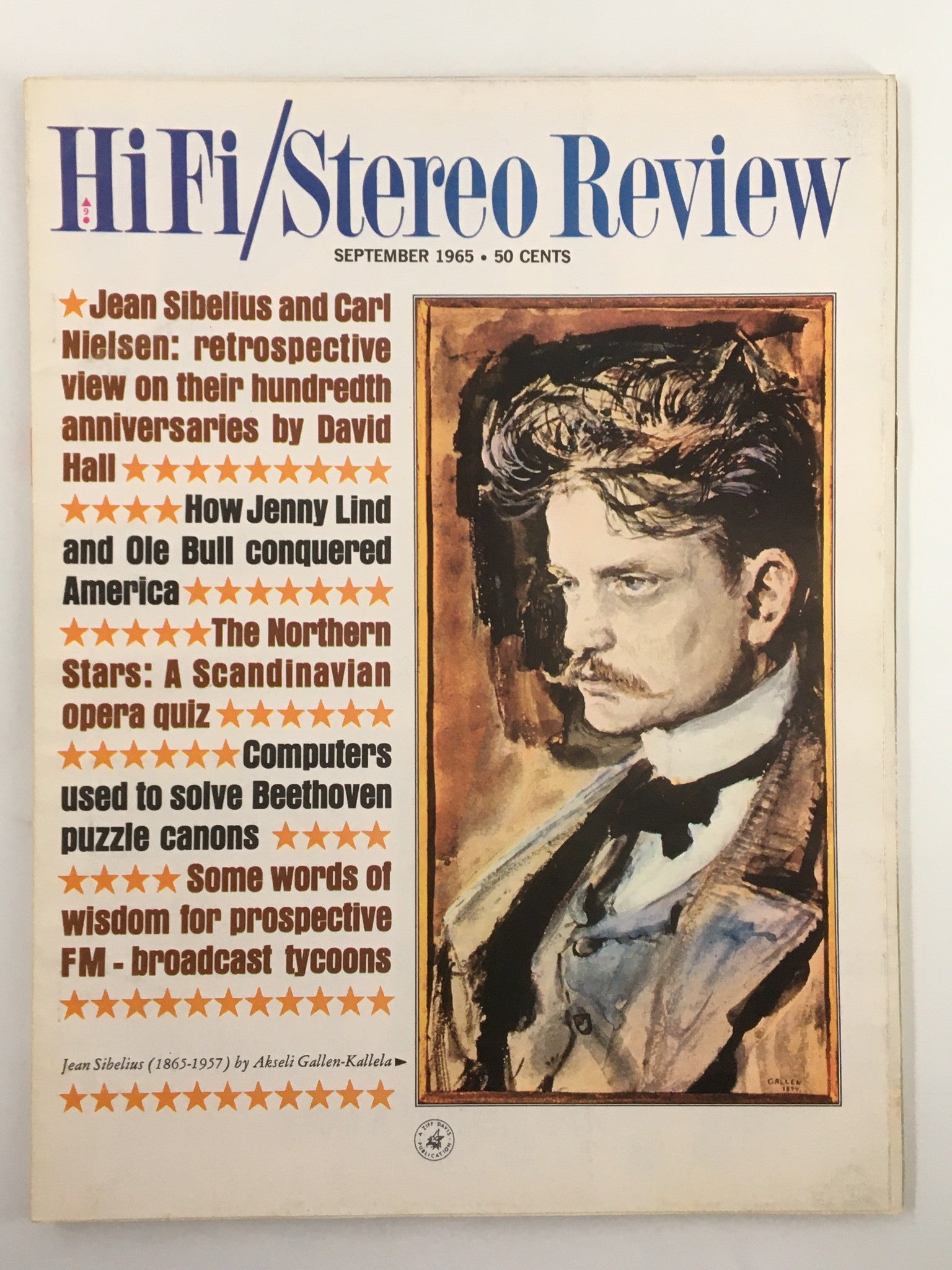 VTG HiFi/Stereo Review Magazine September 1965 Jean Sibelius & Nielsen No Label