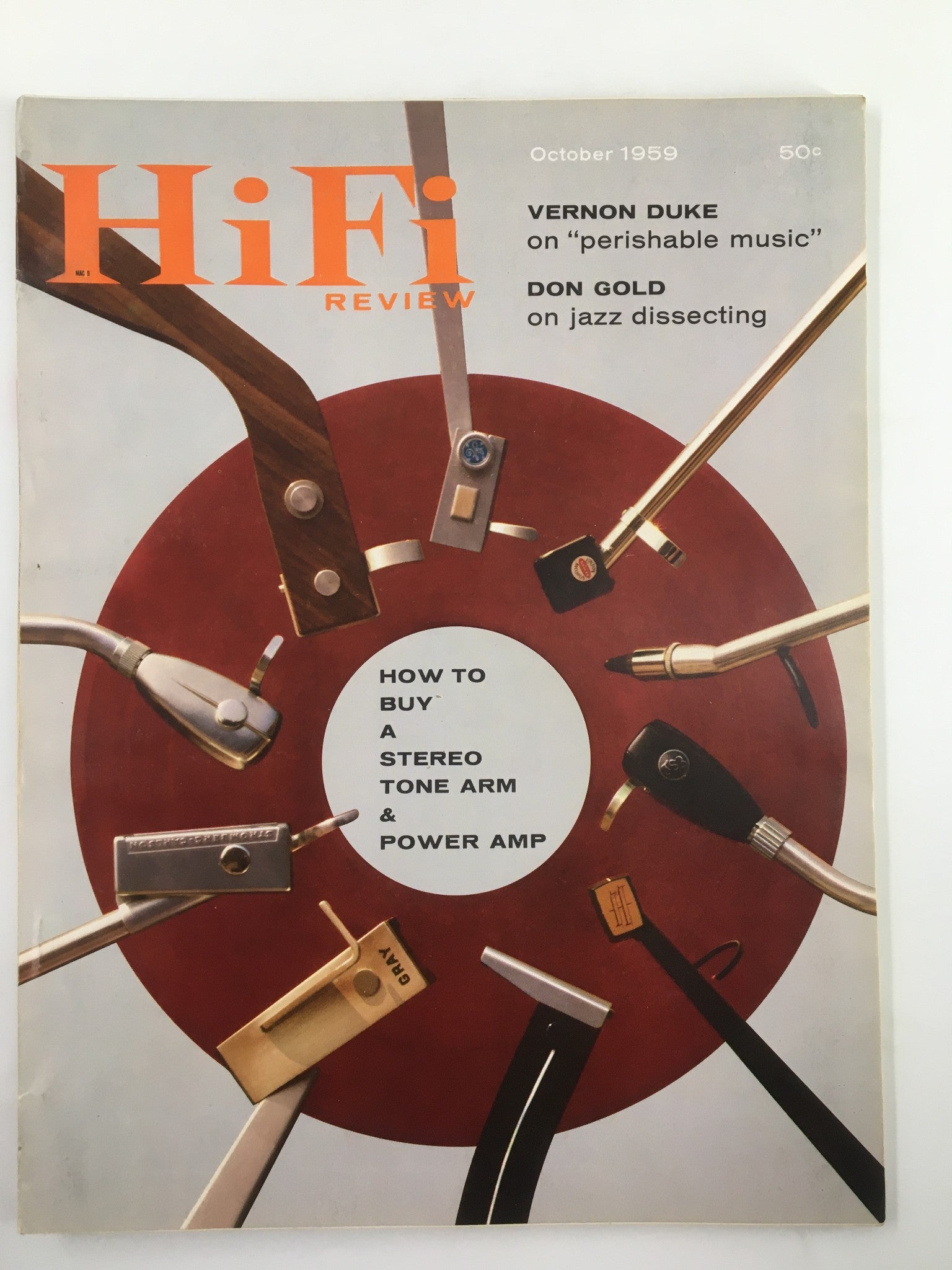 VTG HiFi Review Magazine October 1959 Stereo Tone Arm and Power Amp No Label