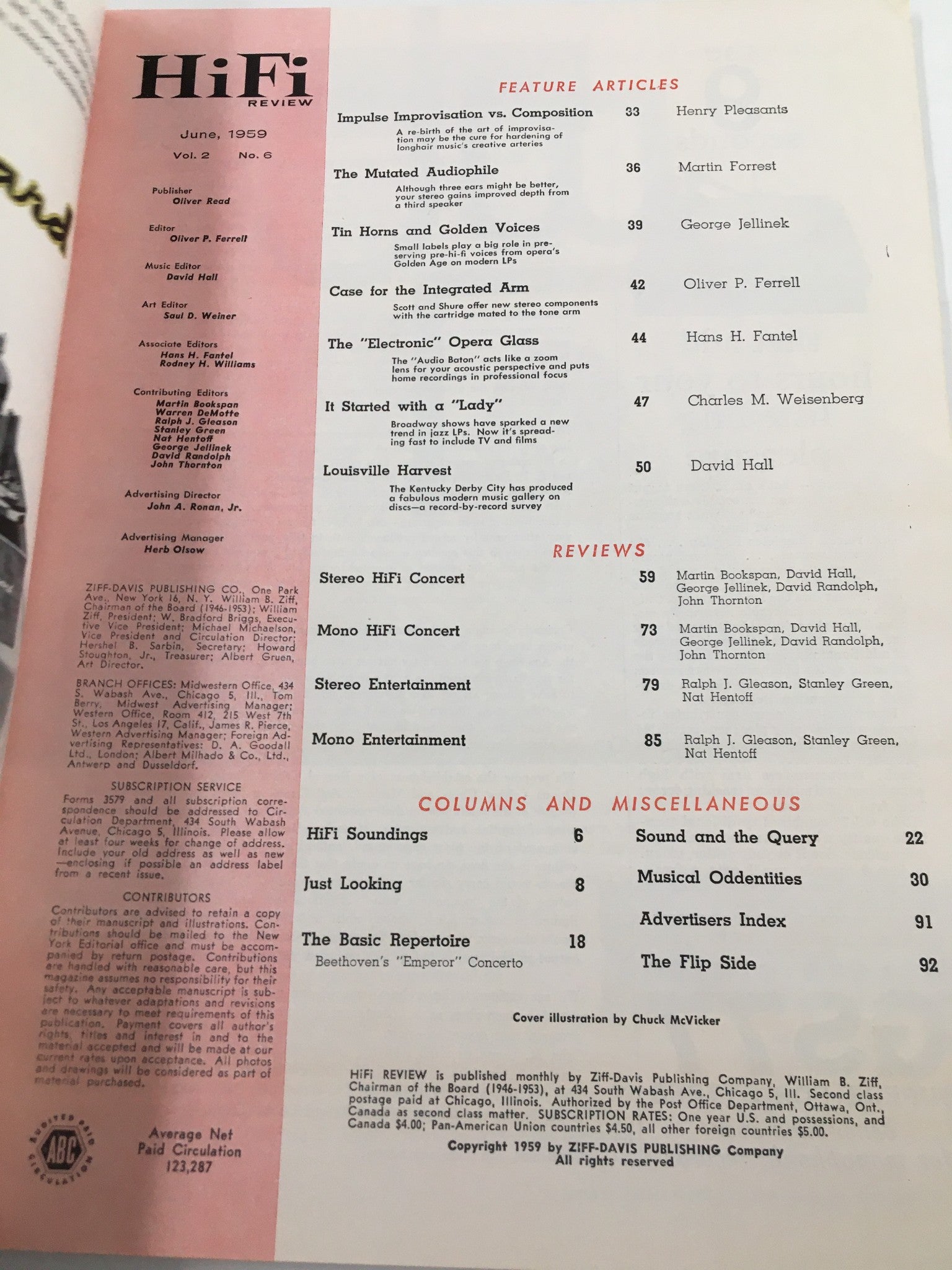 VTG HiFi Review Magazine June 1959 Classics Compose or Improvise No Label