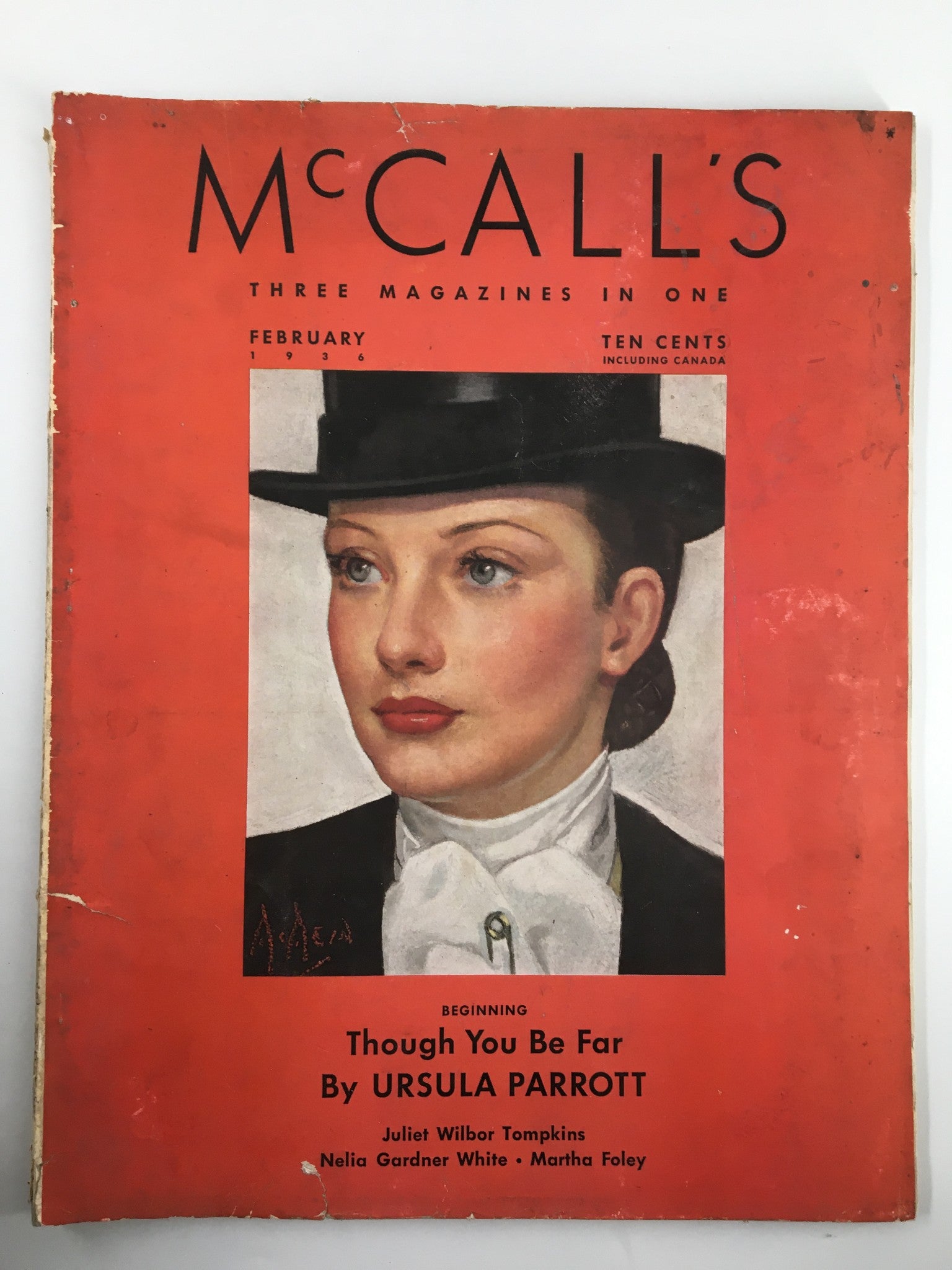 VTG McCall's Magazine February 1936 Though You Be Far by Ursula Parrott No Label