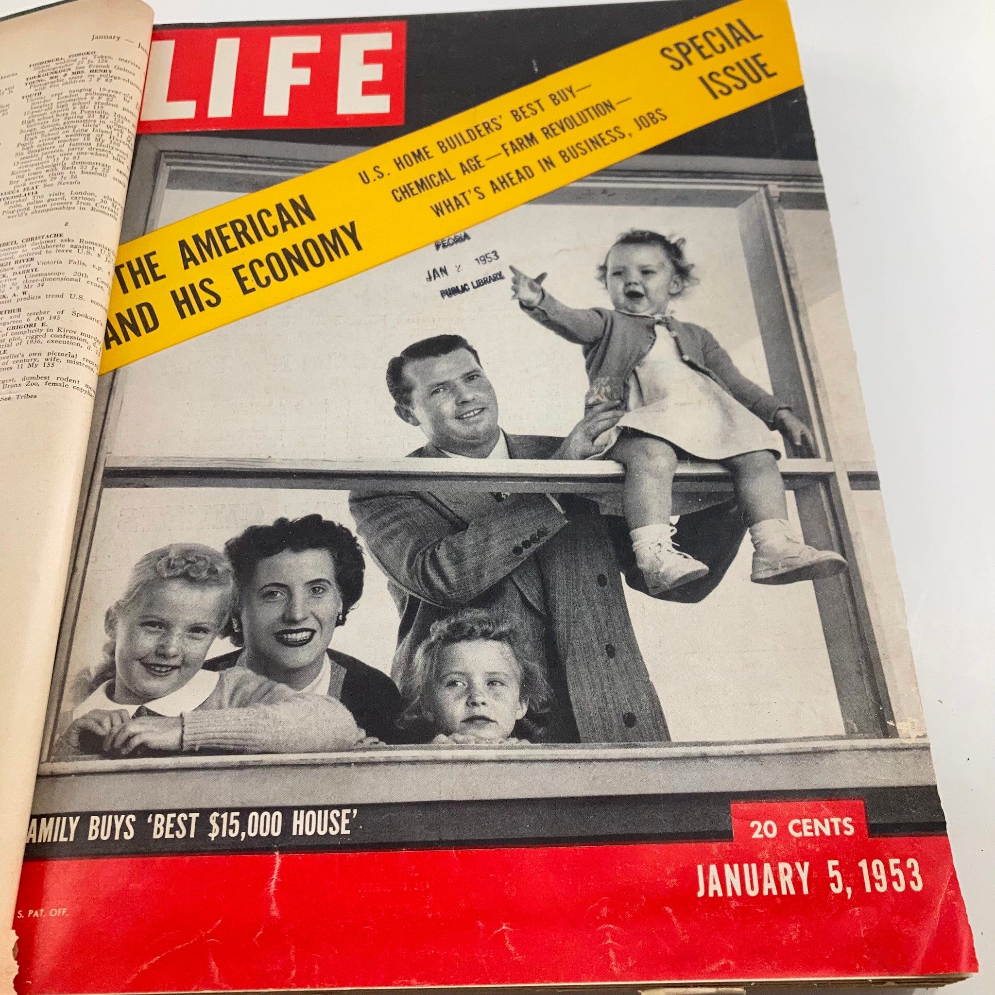 VTG 1953 Bound Life Magazine January - February Weekly Issue