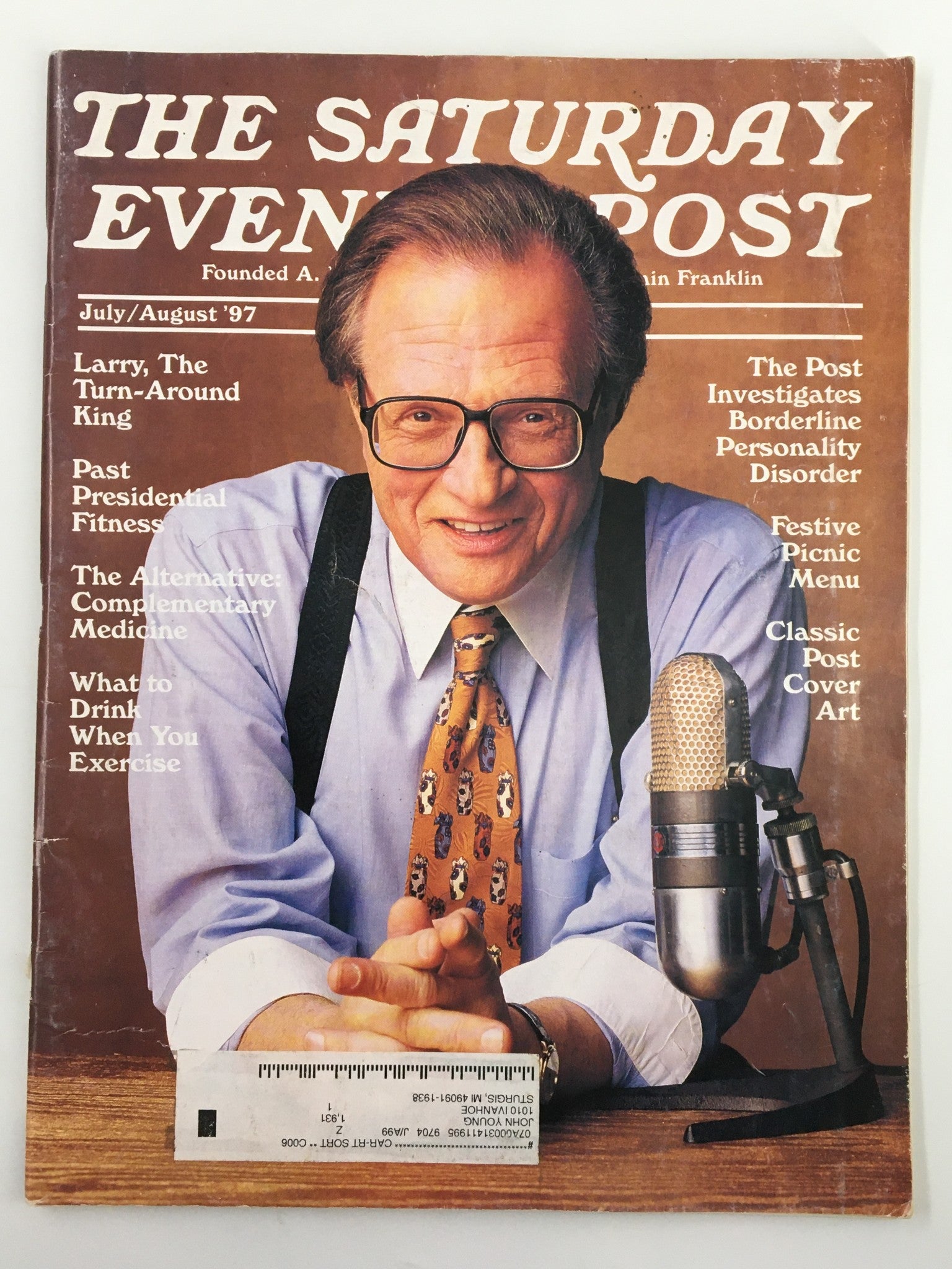 The Saturday Evening Post July 1997 Larry King The Turn-Around King