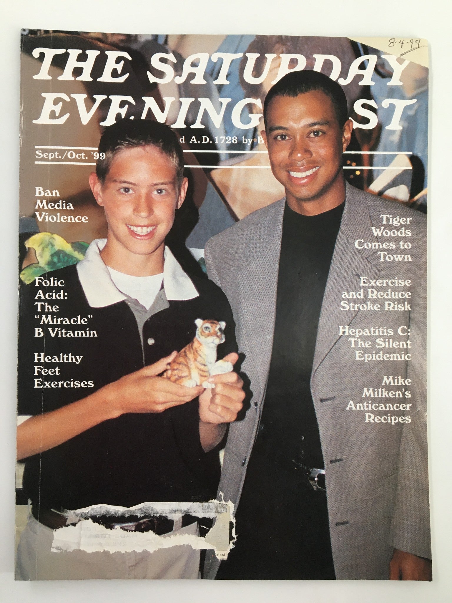 The Saturday Evening Post September 1999 Tiger Woods and Mike Milken