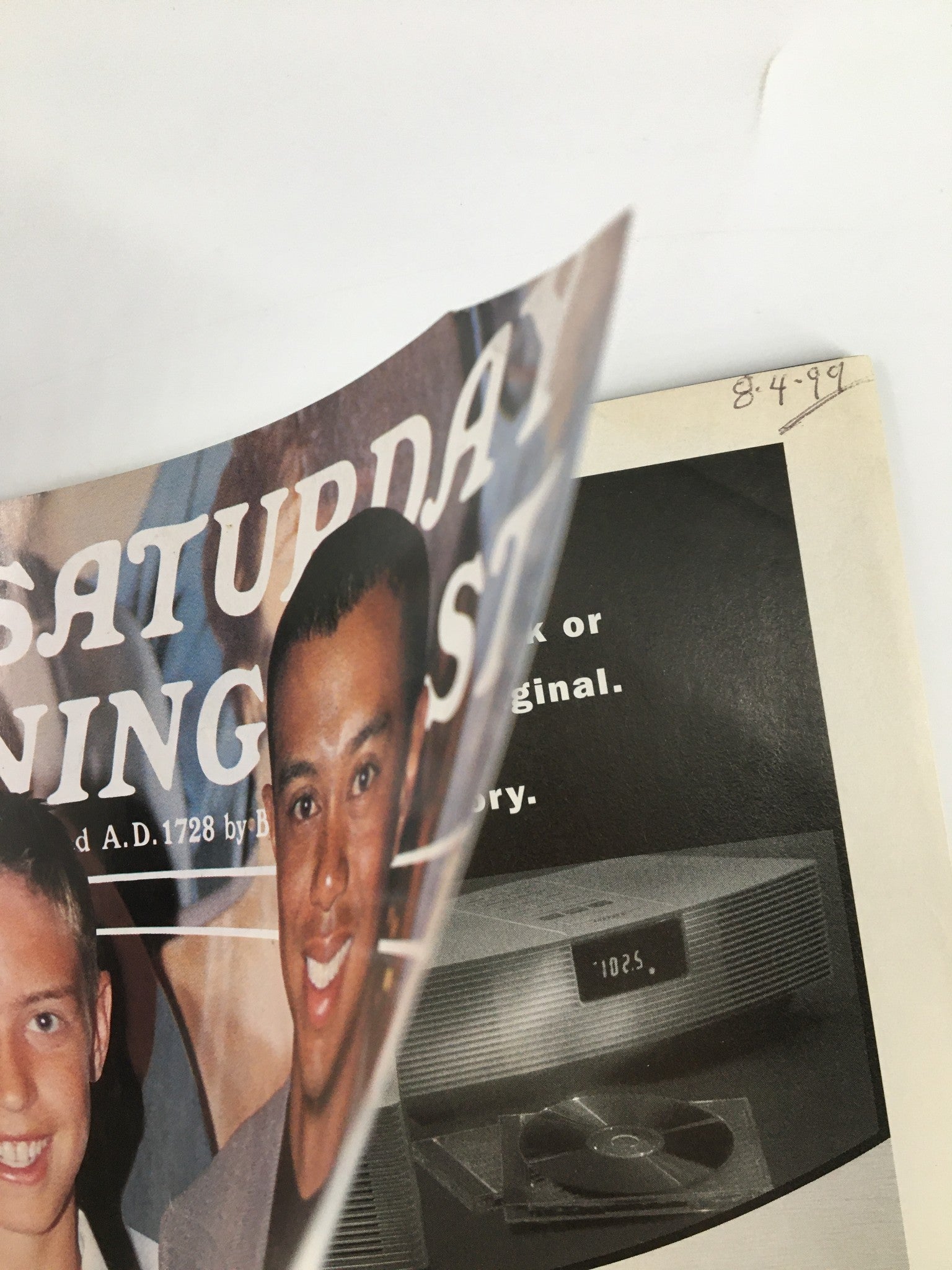 The Saturday Evening Post September 1999 Tiger Woods and Mike Milken