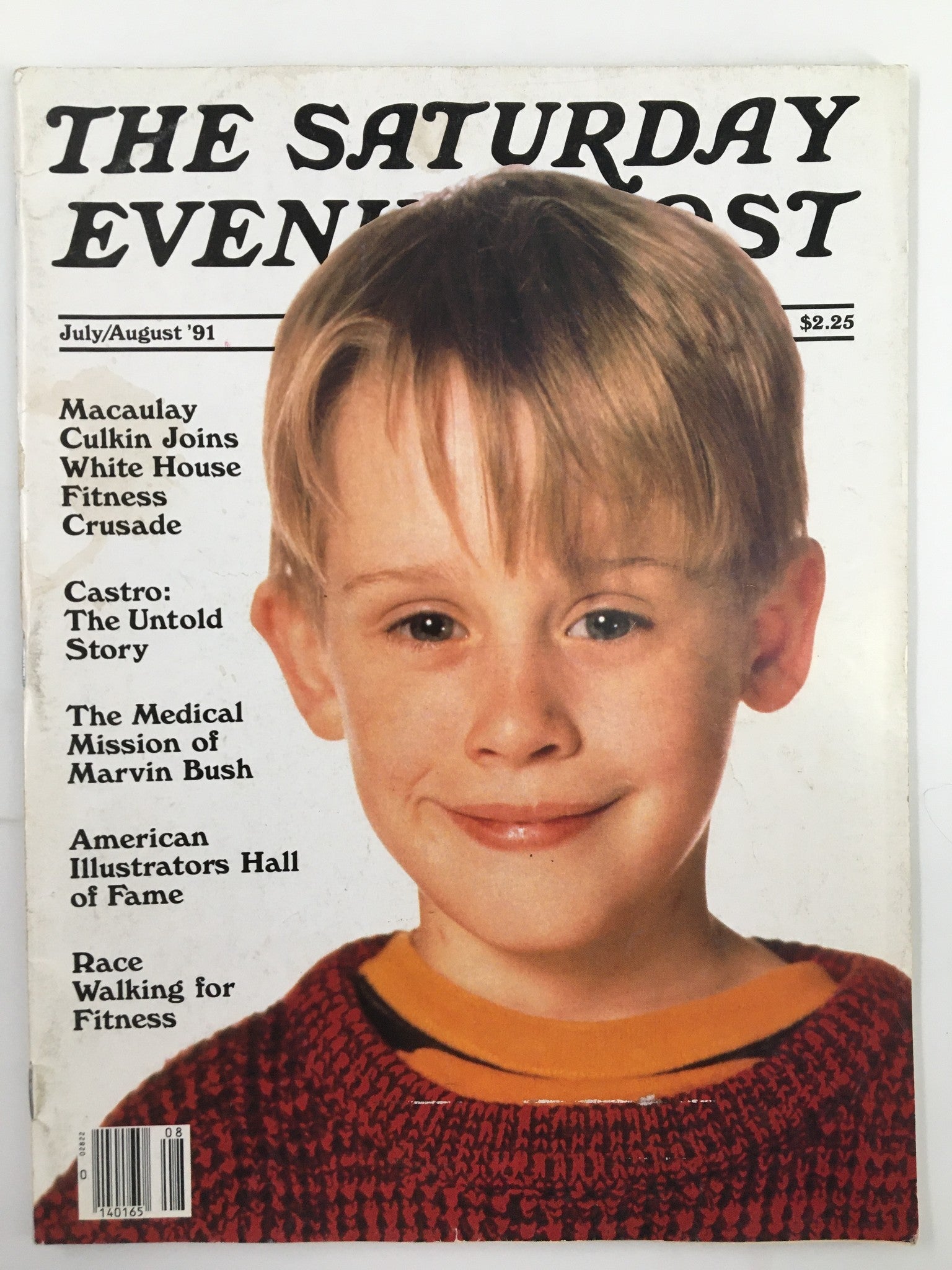 The Saturday Evening Post July 1991 Macaulay Culkin White House Fitness Crusade