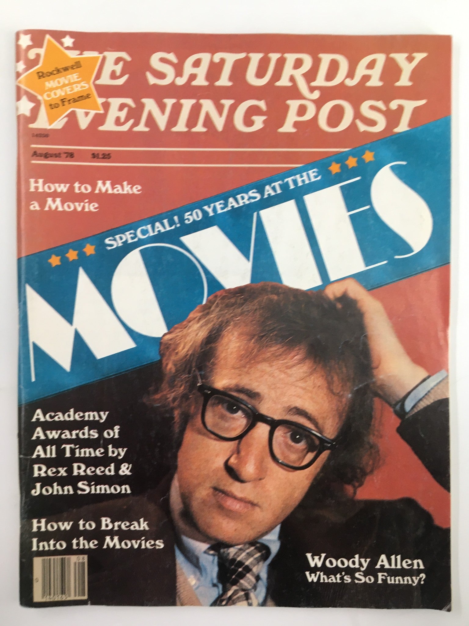 The Saturday Evening Post August 1978 Woody Allen, Rex Reed & John Simon