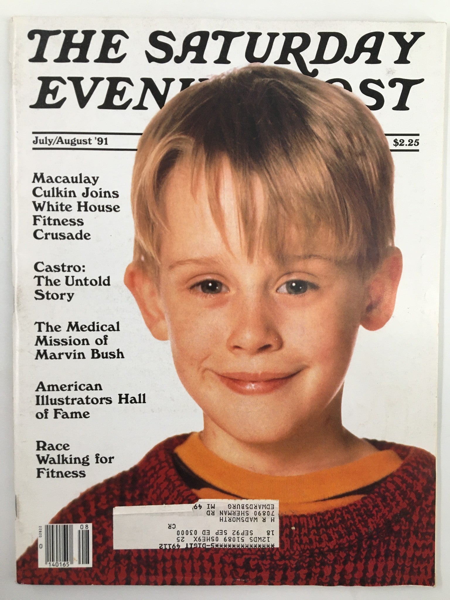 The Saturday Evening Post July 1991 Macaulay Culkin and Castro Untold Story