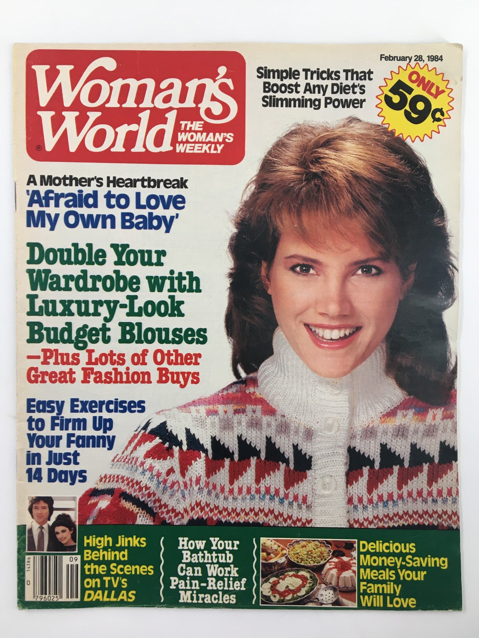 Woman's World Magazine February 28 1984 Dallas Behind The Scenes No Label