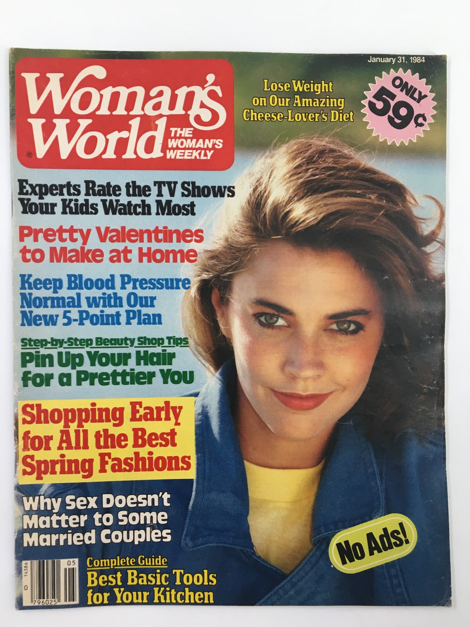 Woman's World Magazine January 31 1984 Keep Blood Pressure Normal No Label