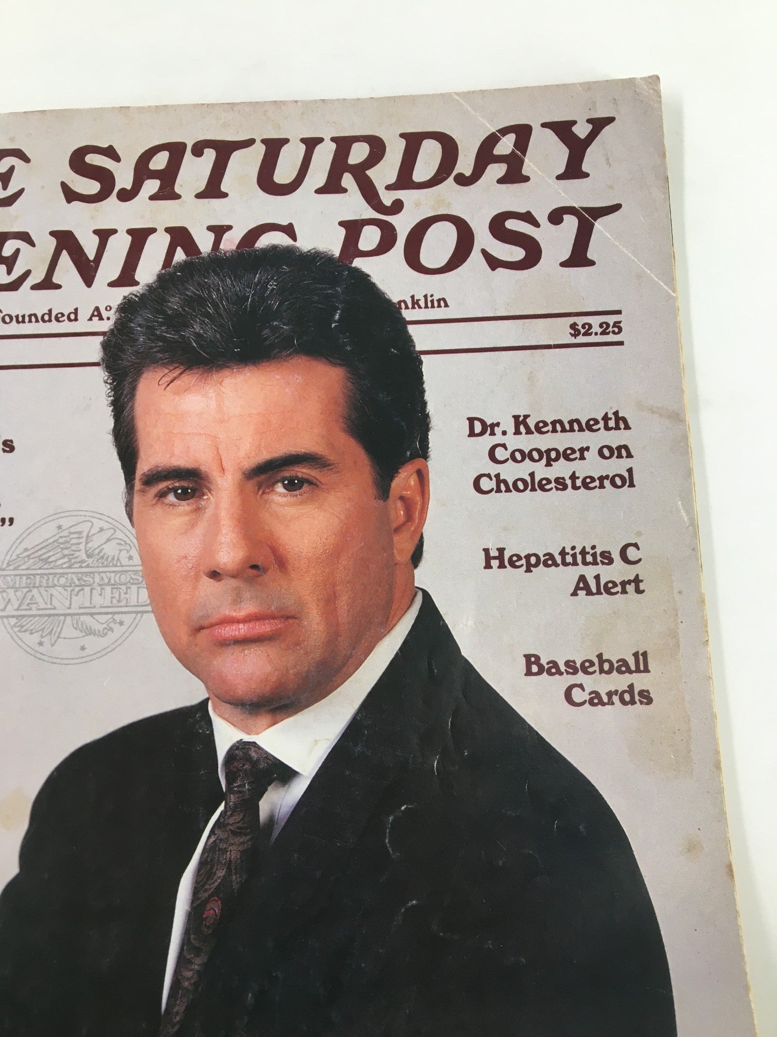 The Saturday Evening Post April 1990 Fox Network's John Walsh is Most Wanted