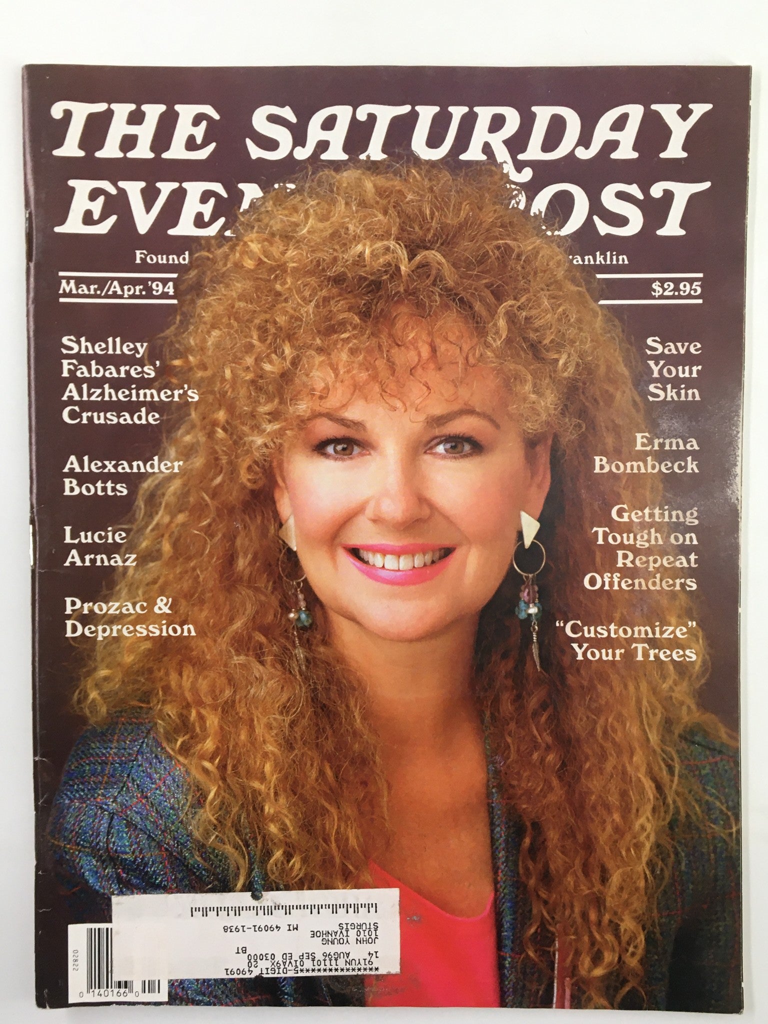 The Saturday Evening Post March 1994 Shelley Fabares' Alzheimer's Crusade