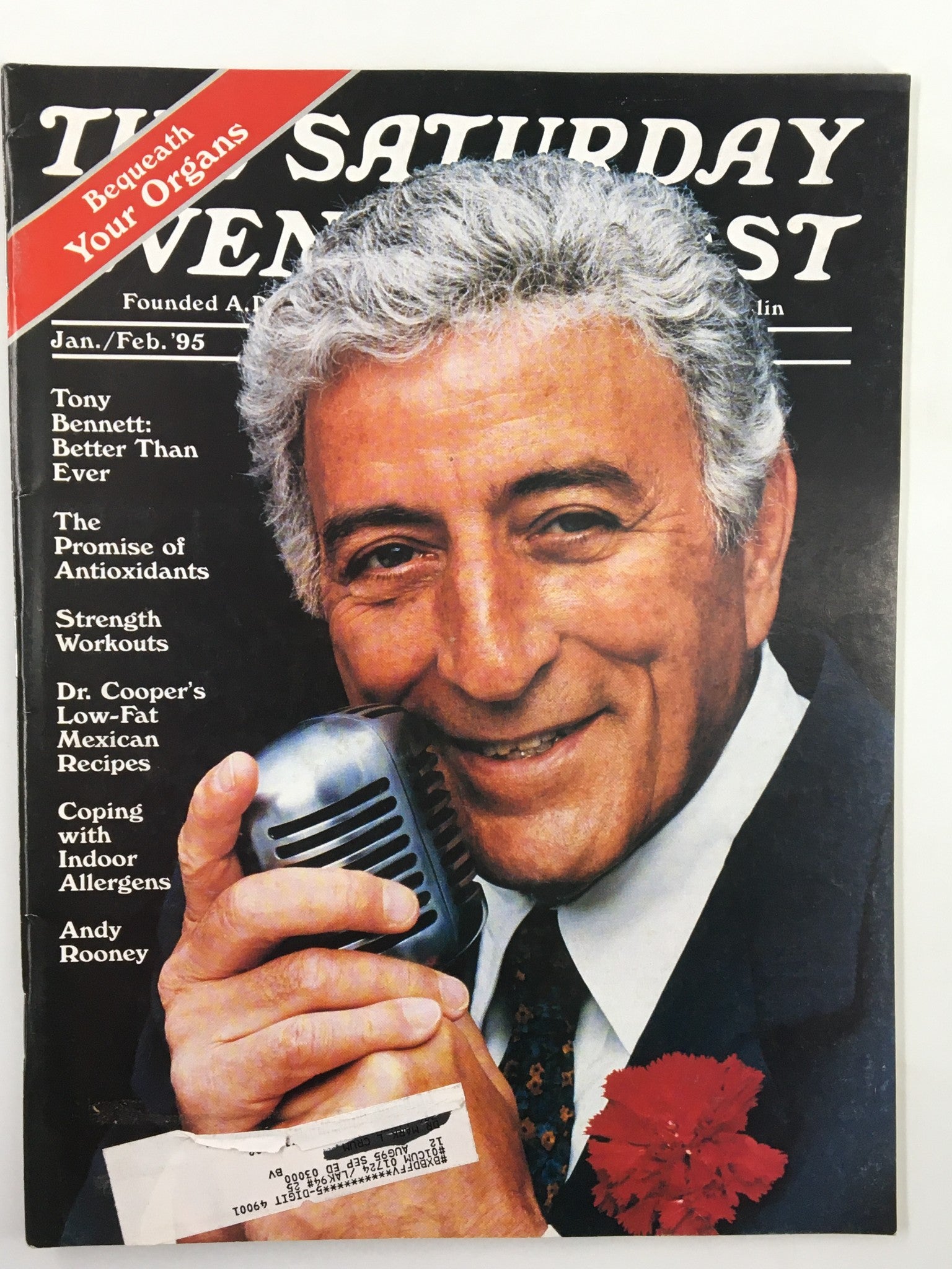 The Saturday Evening Post January 1995 Tony Bennett and Strength Workouts