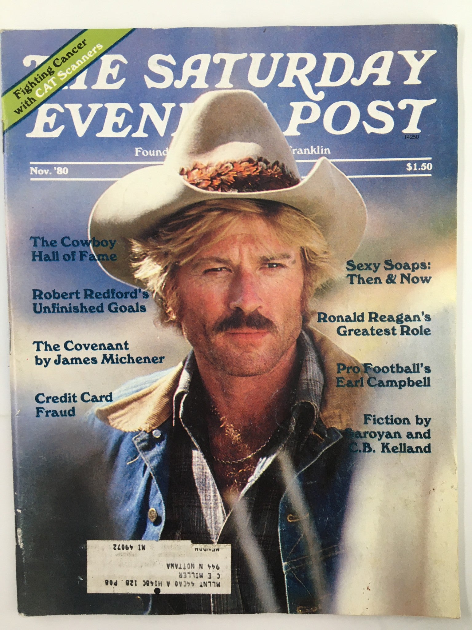 The Saturday Evening Post November 1980 Robert Redford's Unfinished Goals