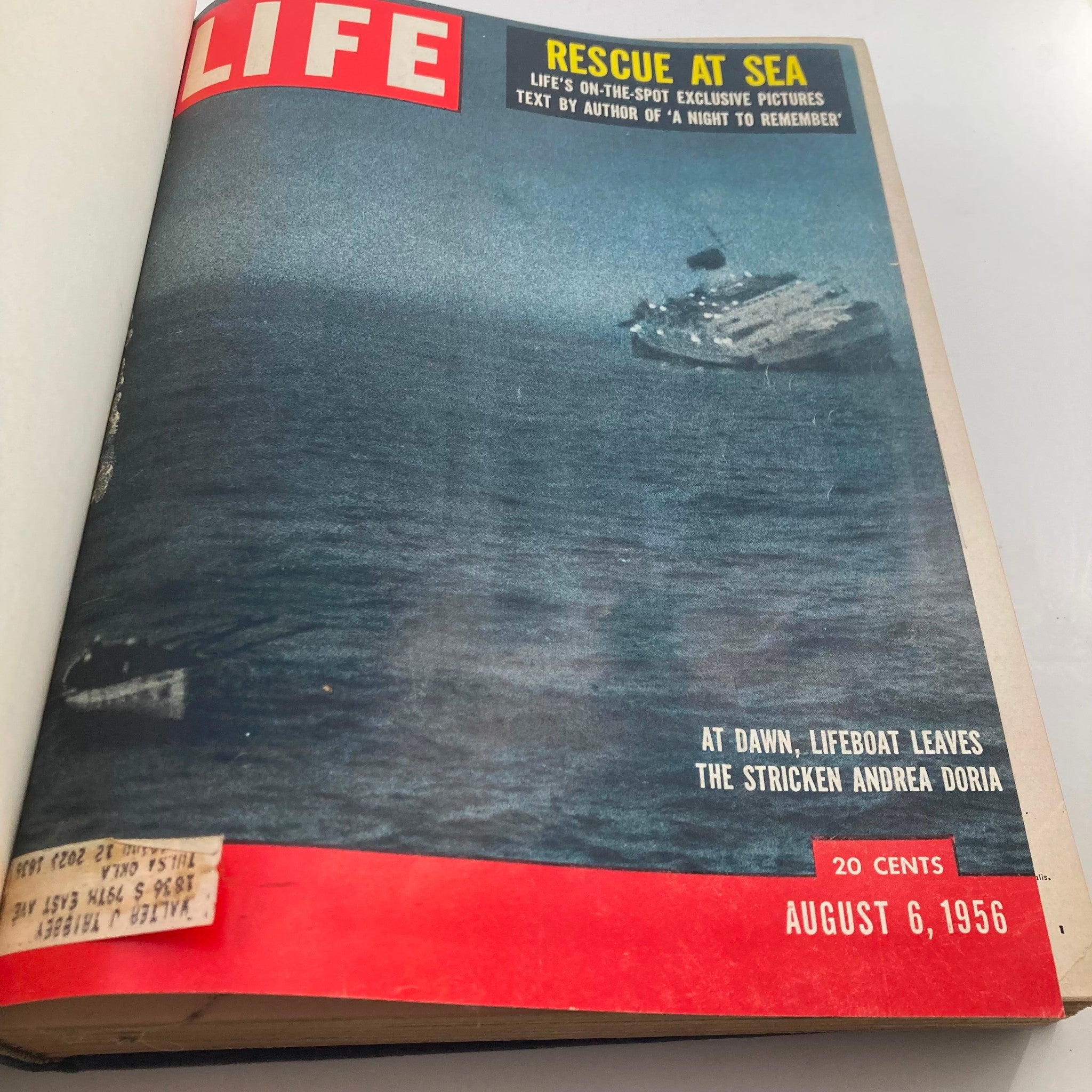 VTG 1956 Bound Life Magazine August - September & October Weekly Incomplete