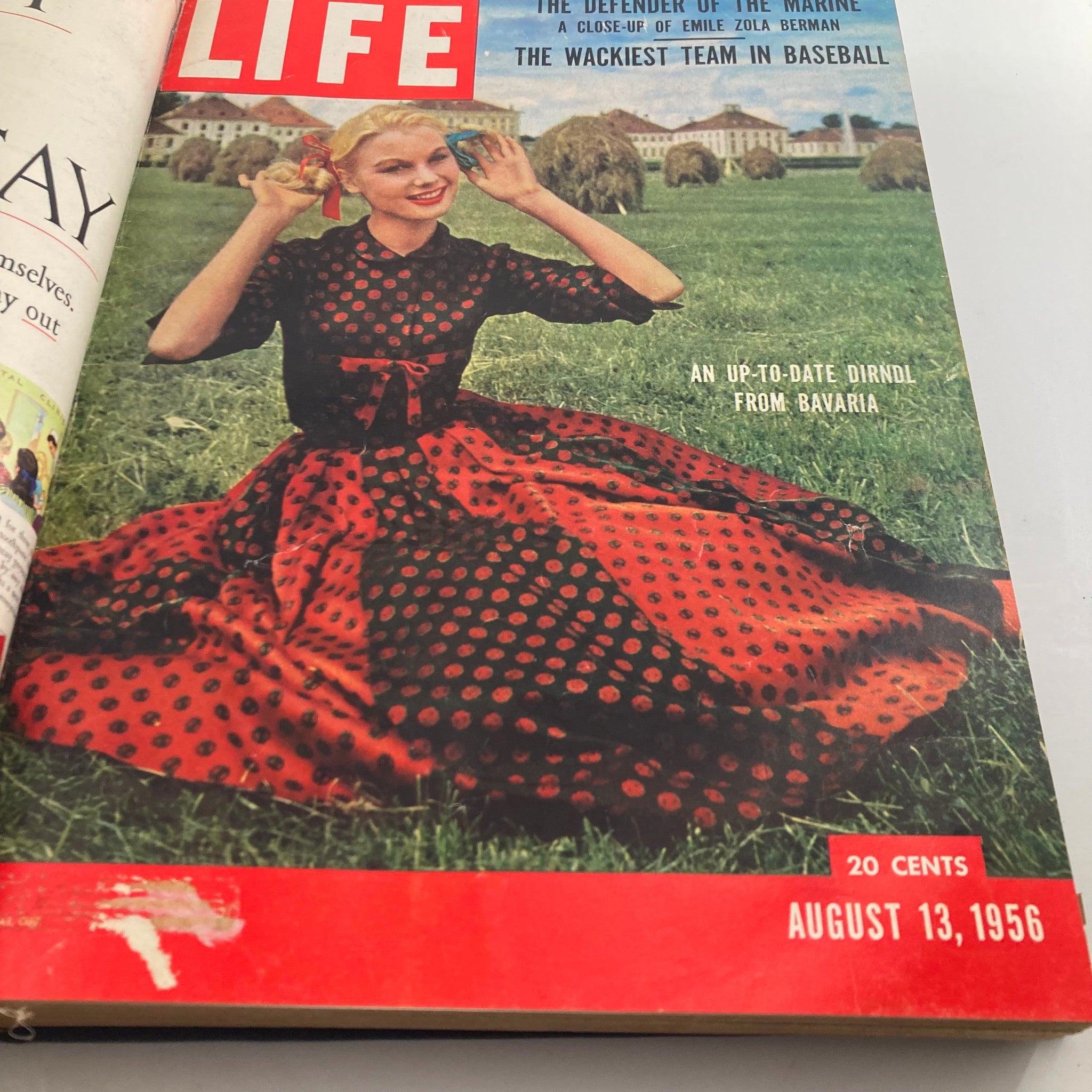 VTG 1956 Bound Life Magazine August - September & October Weekly Incomplete