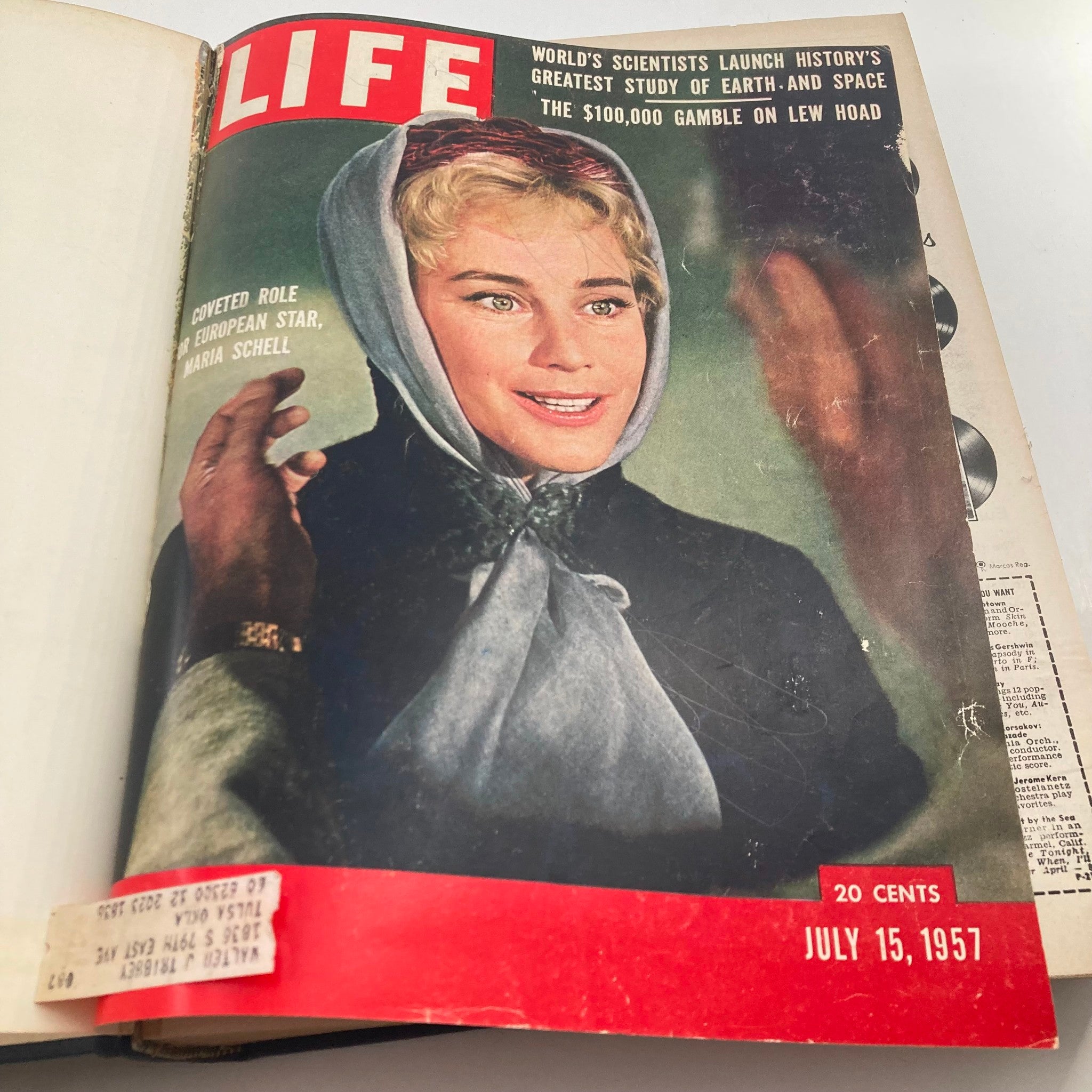 VTG 1957 Bound Life Magazine July - September & December Weekly Issue Incomplete