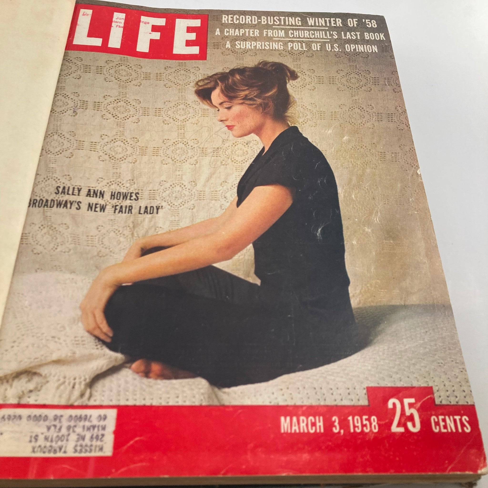 VTG 1958 Bound Life Magazine March - April Weekly Issue Covers Missing