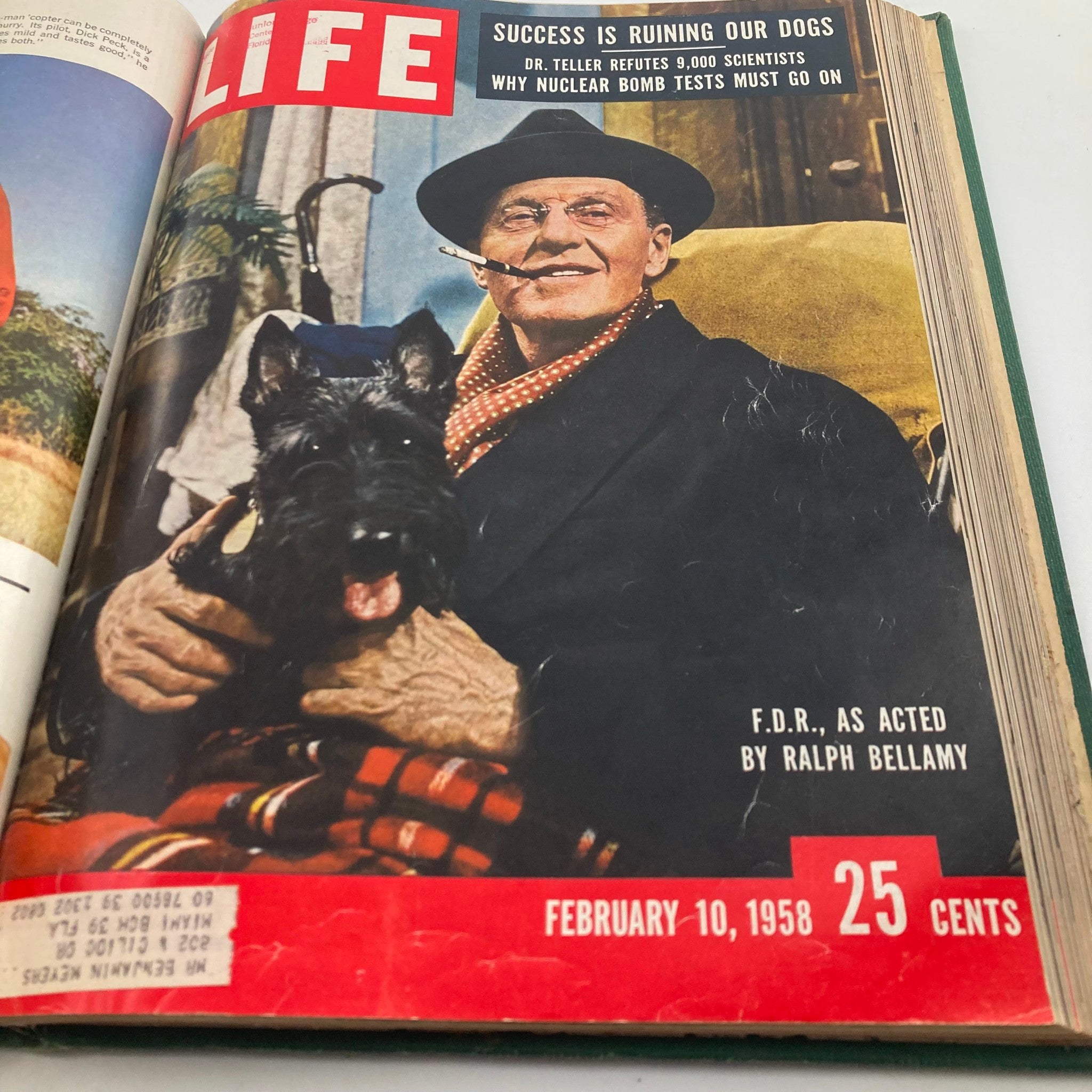 VTG 1958 Bound Life Magazine January - February Weekly Issue Covers Missing