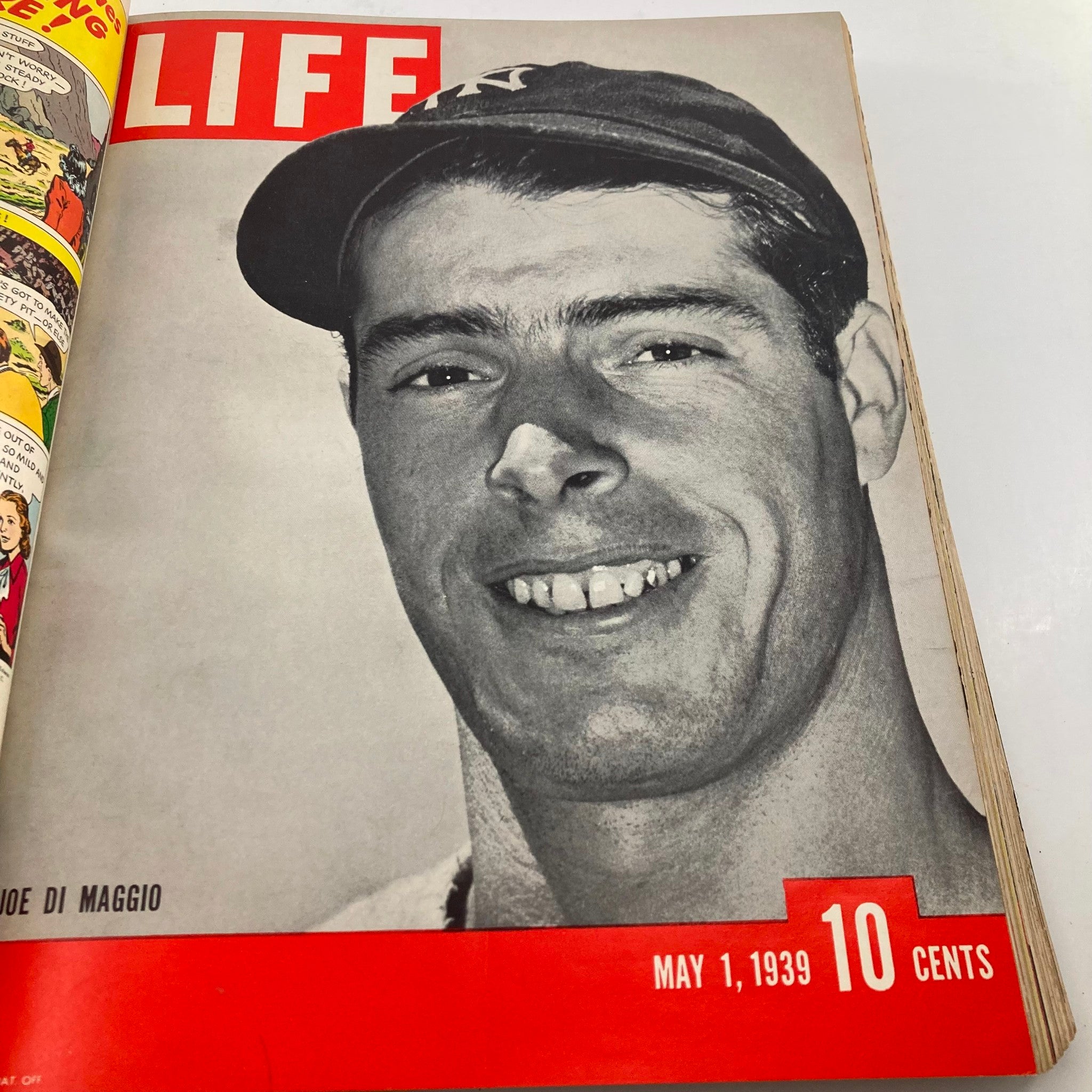 VTG 1939 Bound Life Magazine April - June Weekly Issue Joe DiMaggio