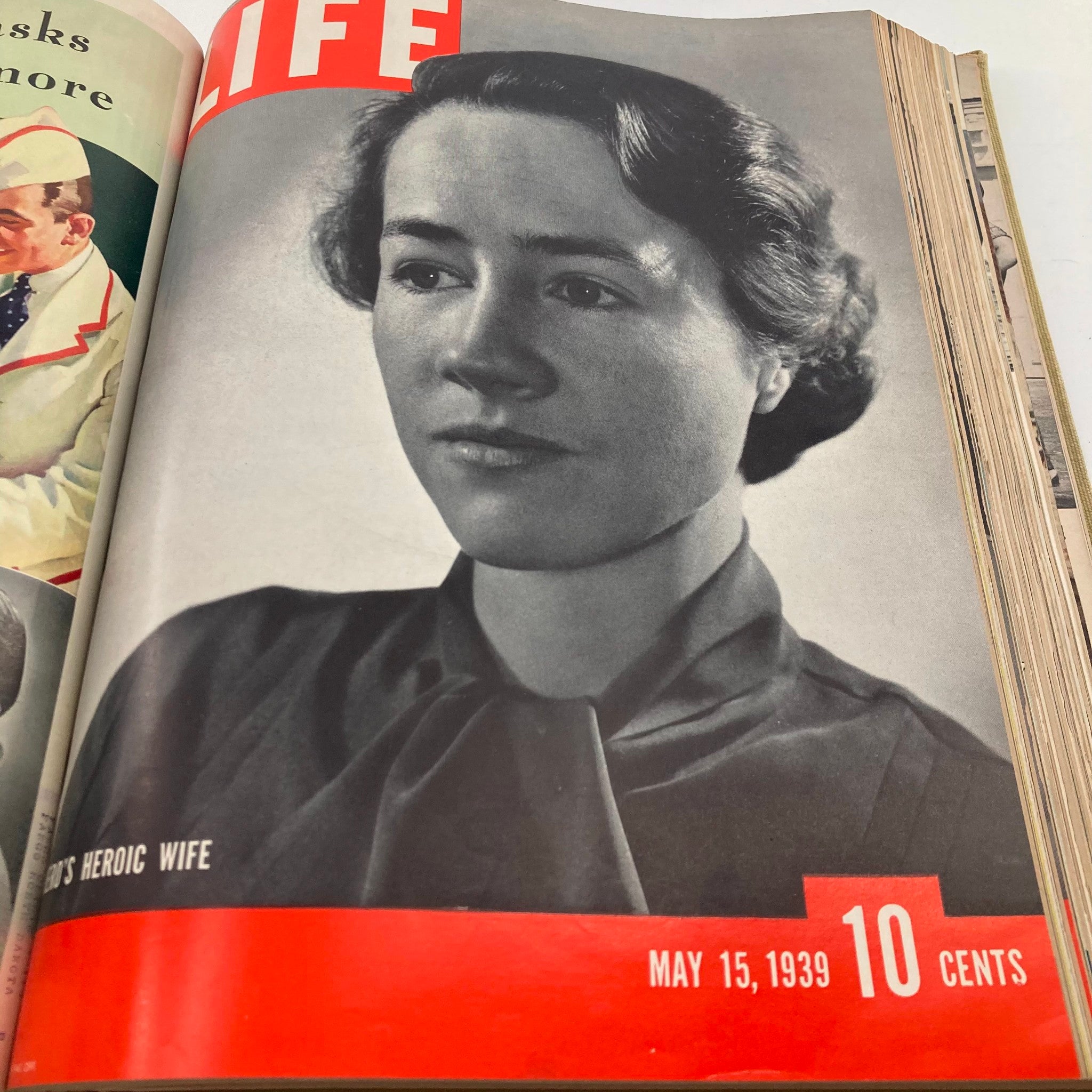 VTG 1939 Bound Life Magazine April - June Weekly Issue Joe DiMaggio