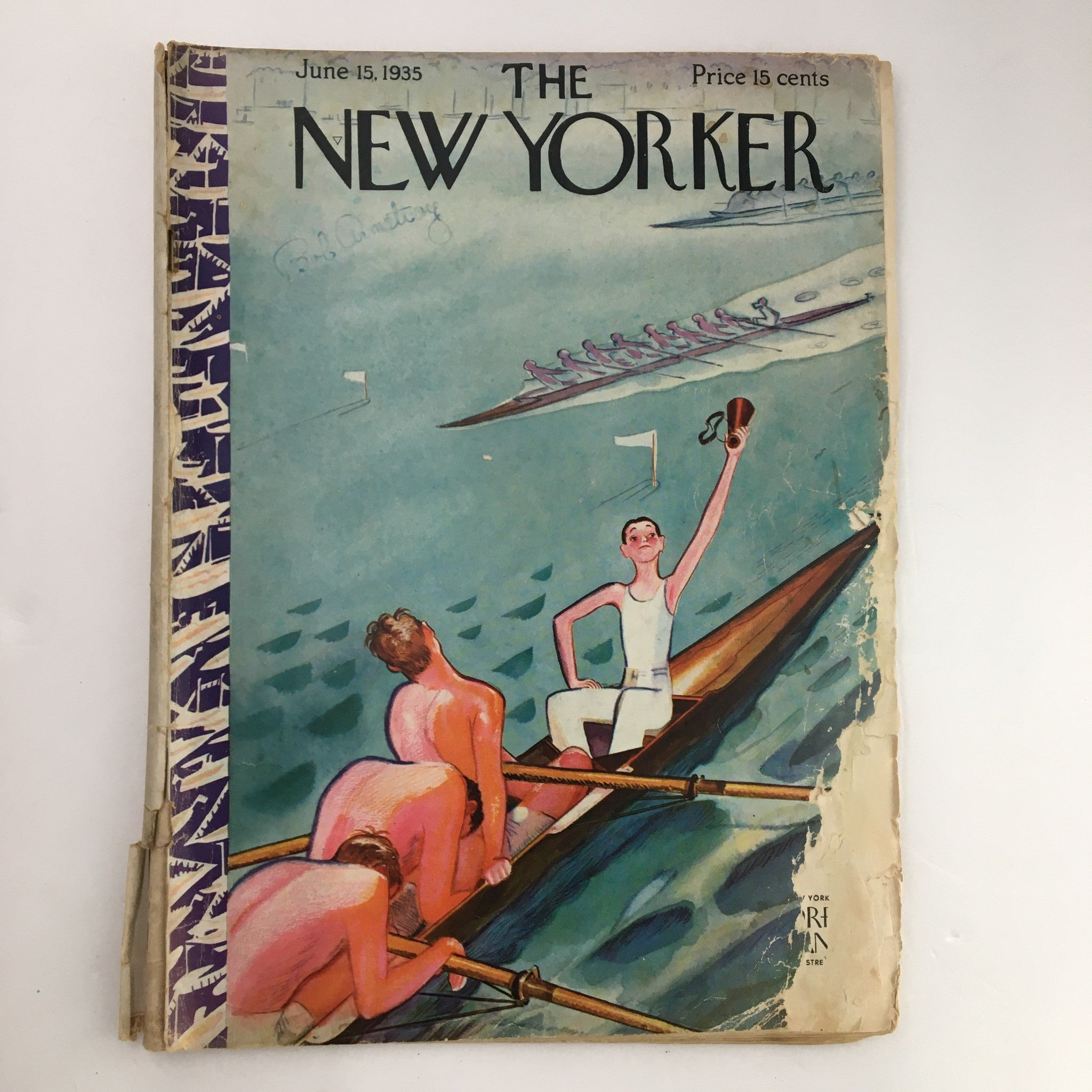 The New Yorker Magazine June 15 1935 Full Theme Cover by Garrett Price No Label