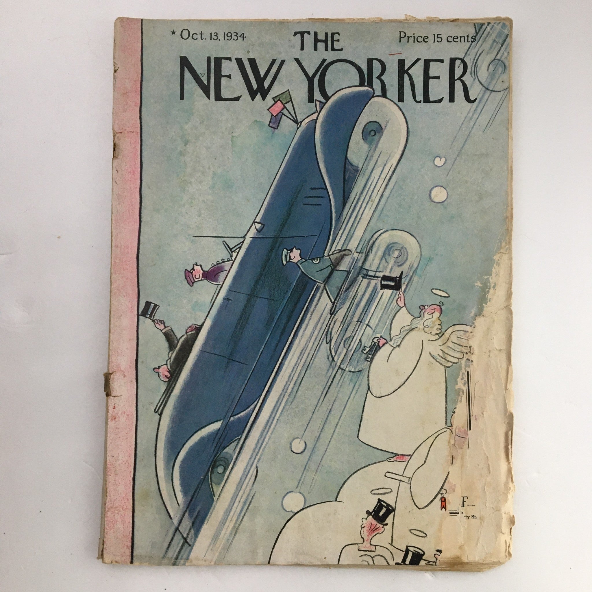 The New Yorker Magazine October 13 1934 Highway Heaven Exhibit by Rea Irvin