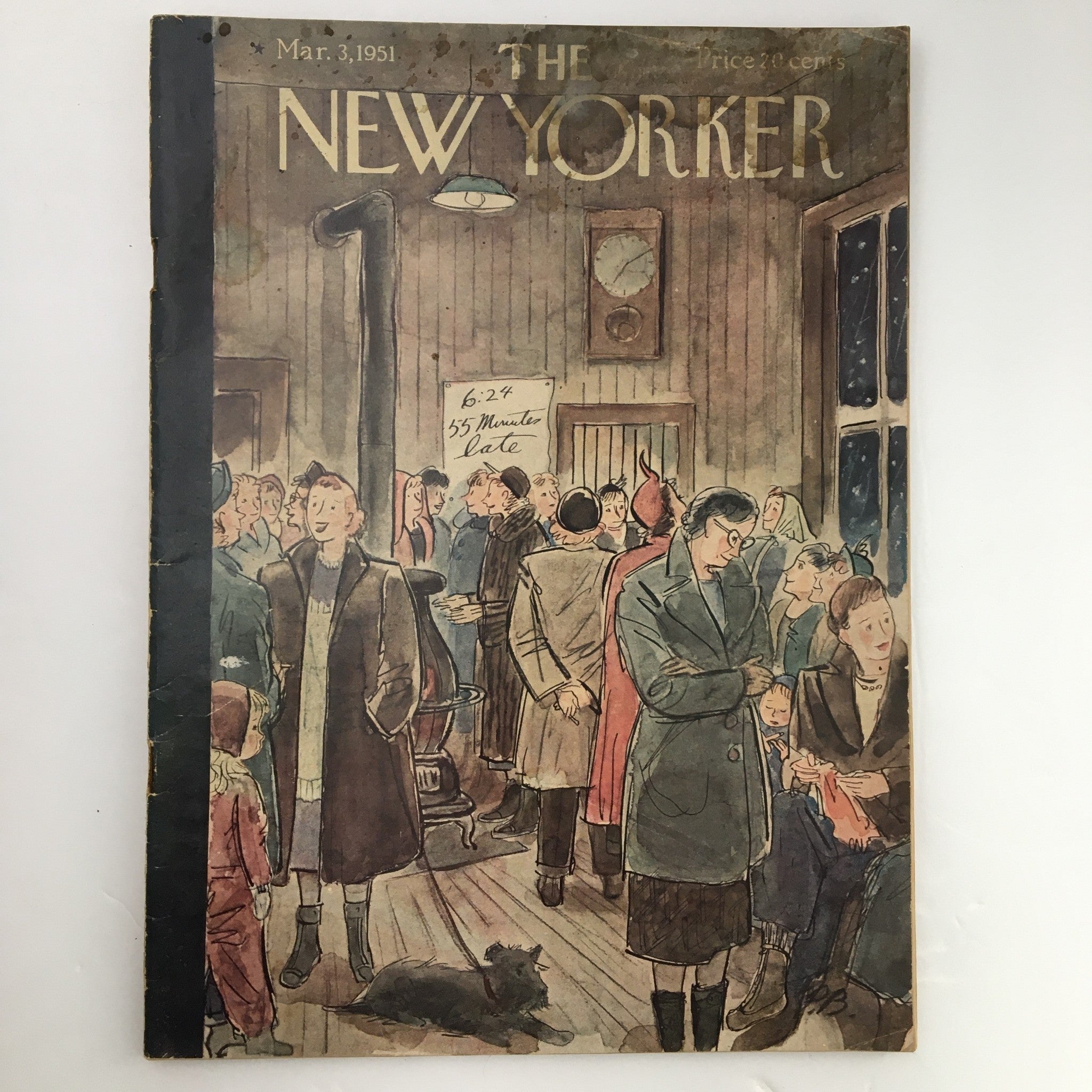 The New Yorker Magazine March 3 1951 Full Theme Cover by Perry Barlow No Label