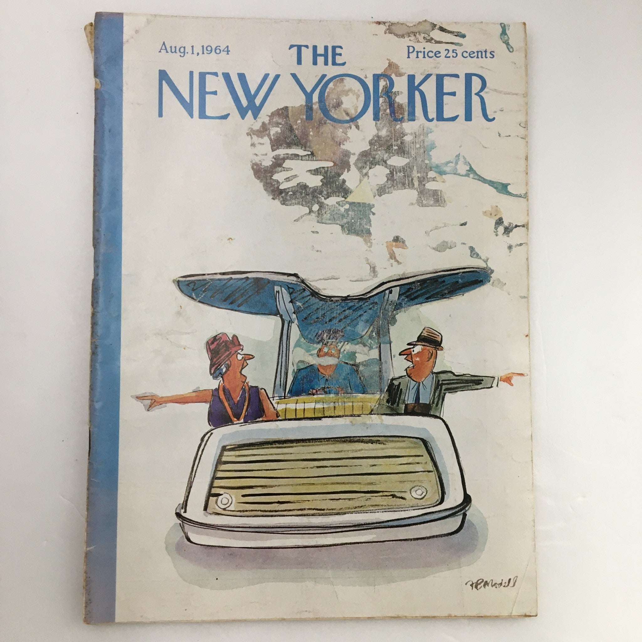 The New Yorker Magazine August 1 1964 Full Cover Theme by Frank Modell No Label