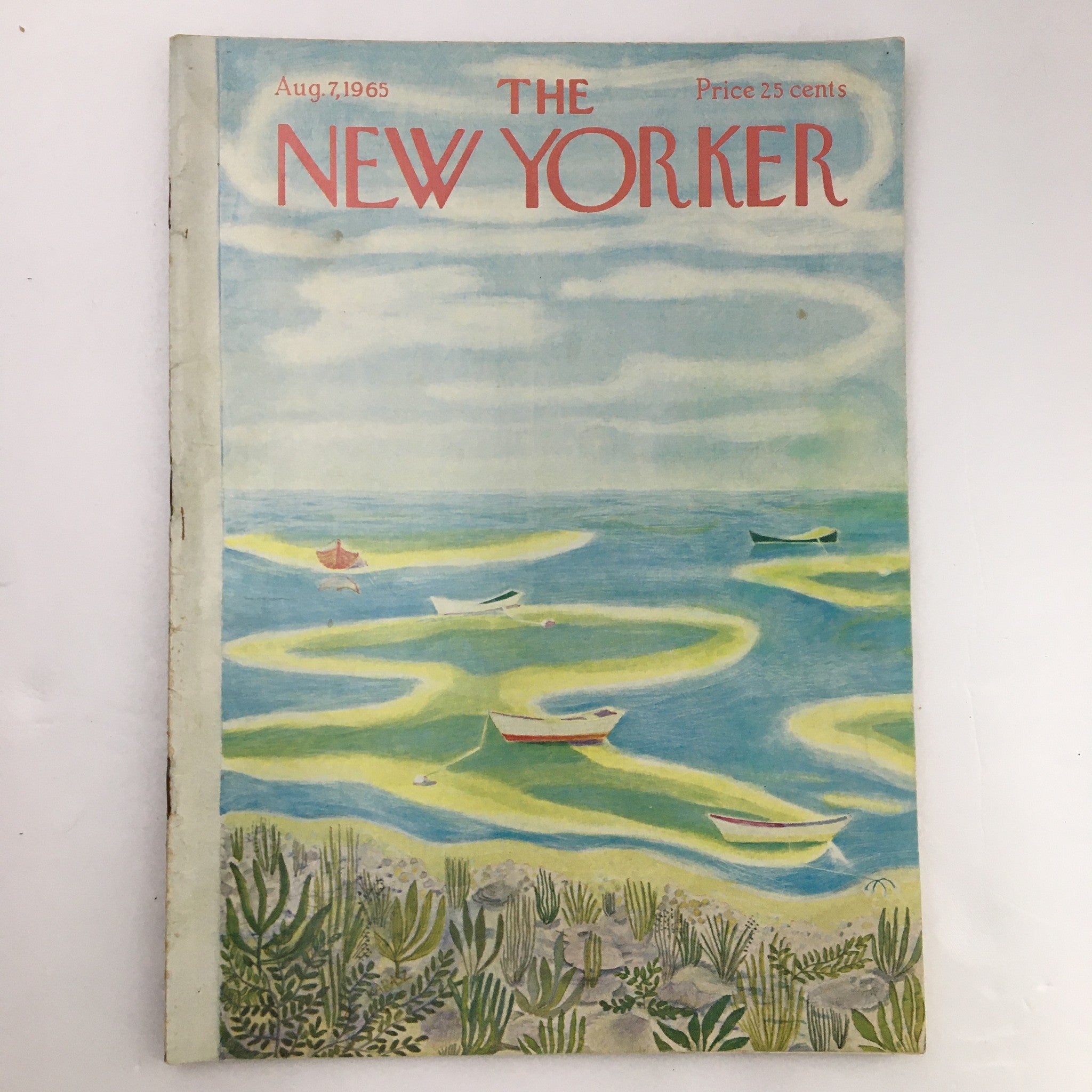 The New Yorker Magazine August 7 1965 Full Cover Theme by Ilonka Karasz No Label