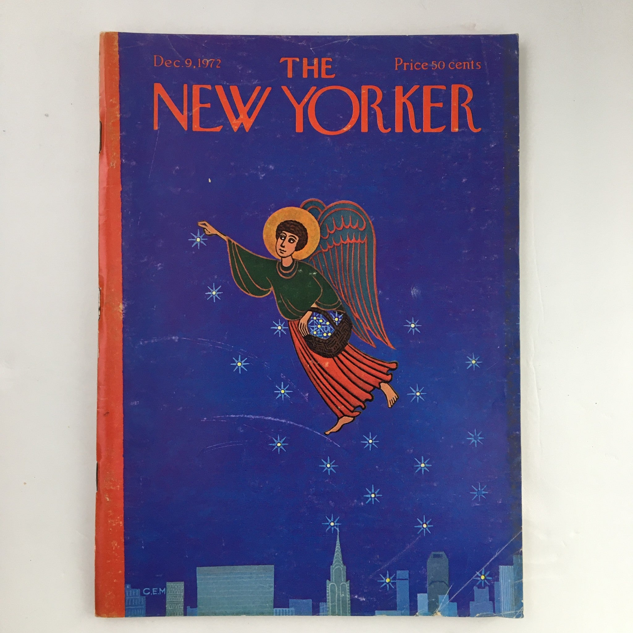 The New Yorker Magazine December 9 1972 Full Cover Theme by Charles E. Martin