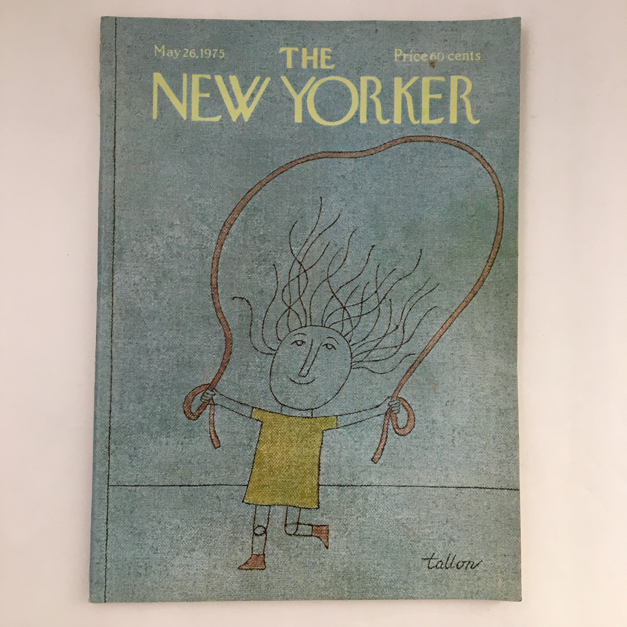 The New Yorker Magazine May 26 1975 Little Girl Jumps Rope by Robert Tallon