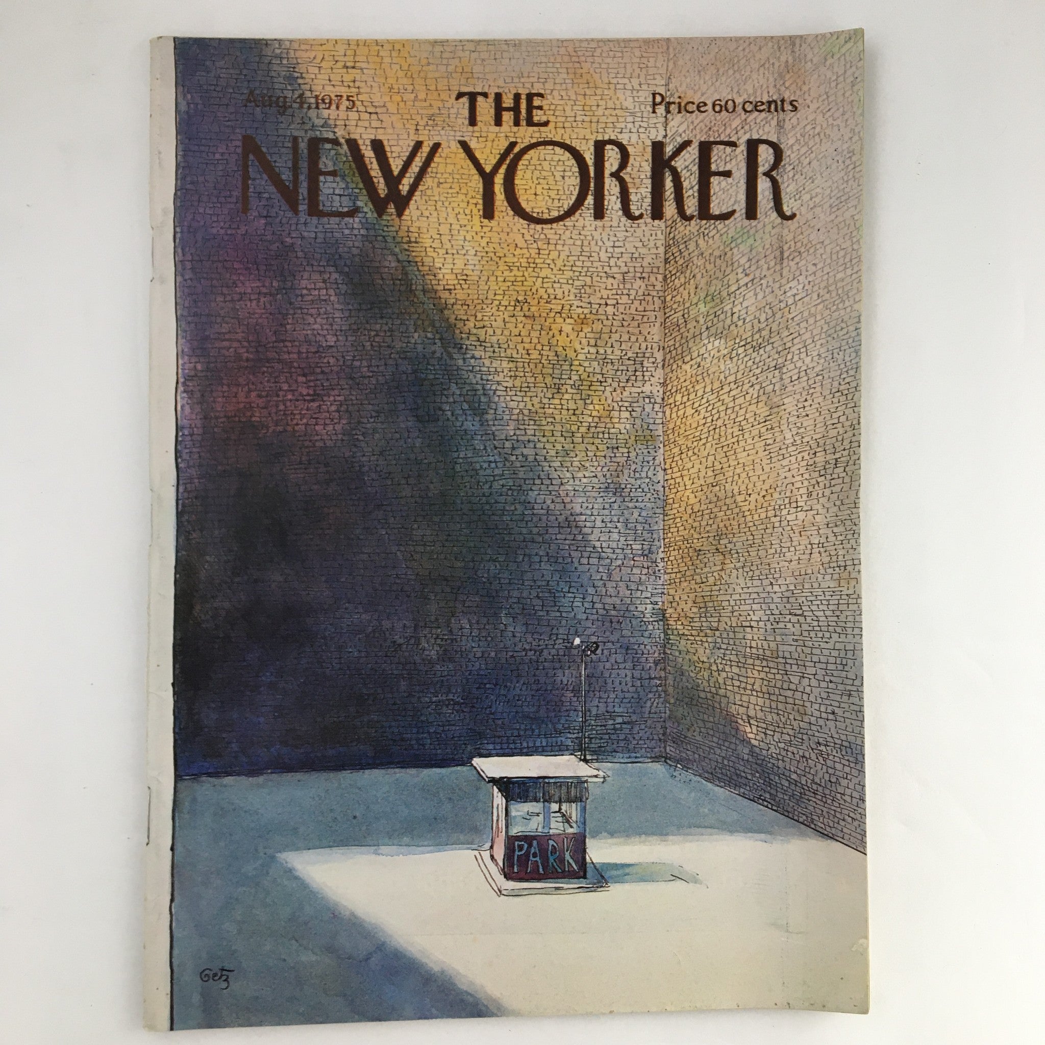 The New Yorker Magazine August 4 1975 The Parking Lot by Arthur Getz No Label