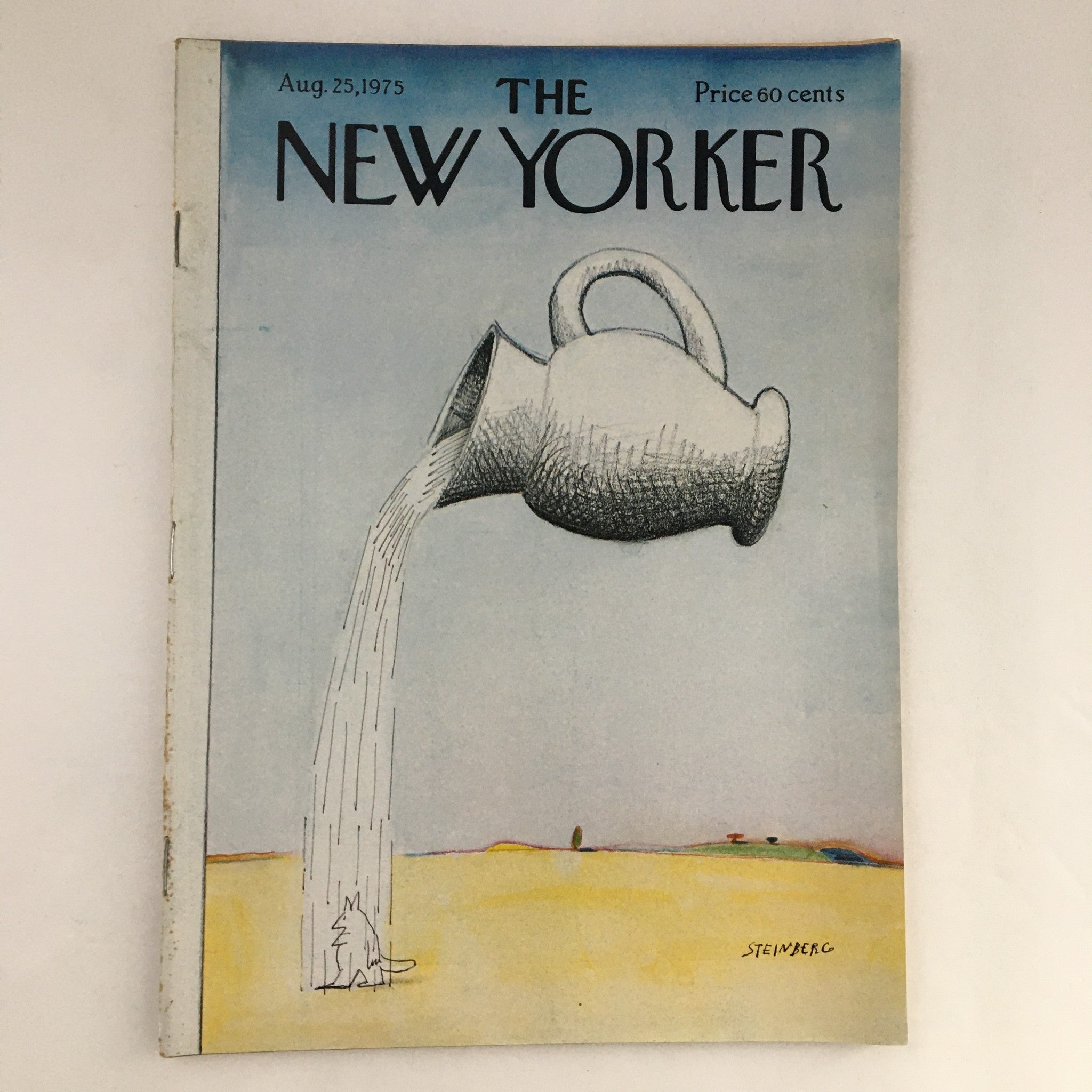 The New Yorker Magazine August 25 1975 Full Theme Cover by Saul Steinberg