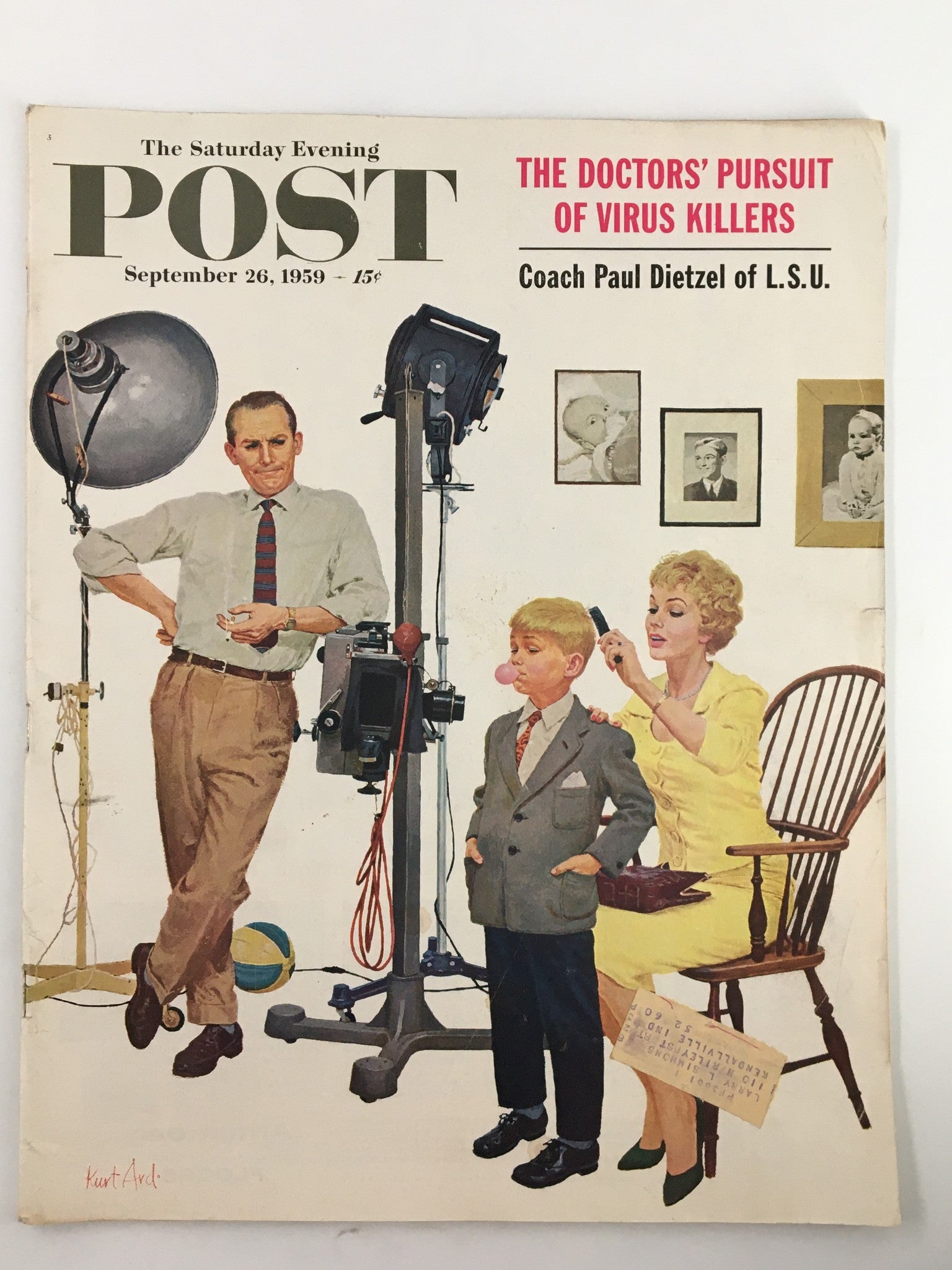 The Saturday Evening Post September 26 1959 The Doctors' Pursuit Virus Killers