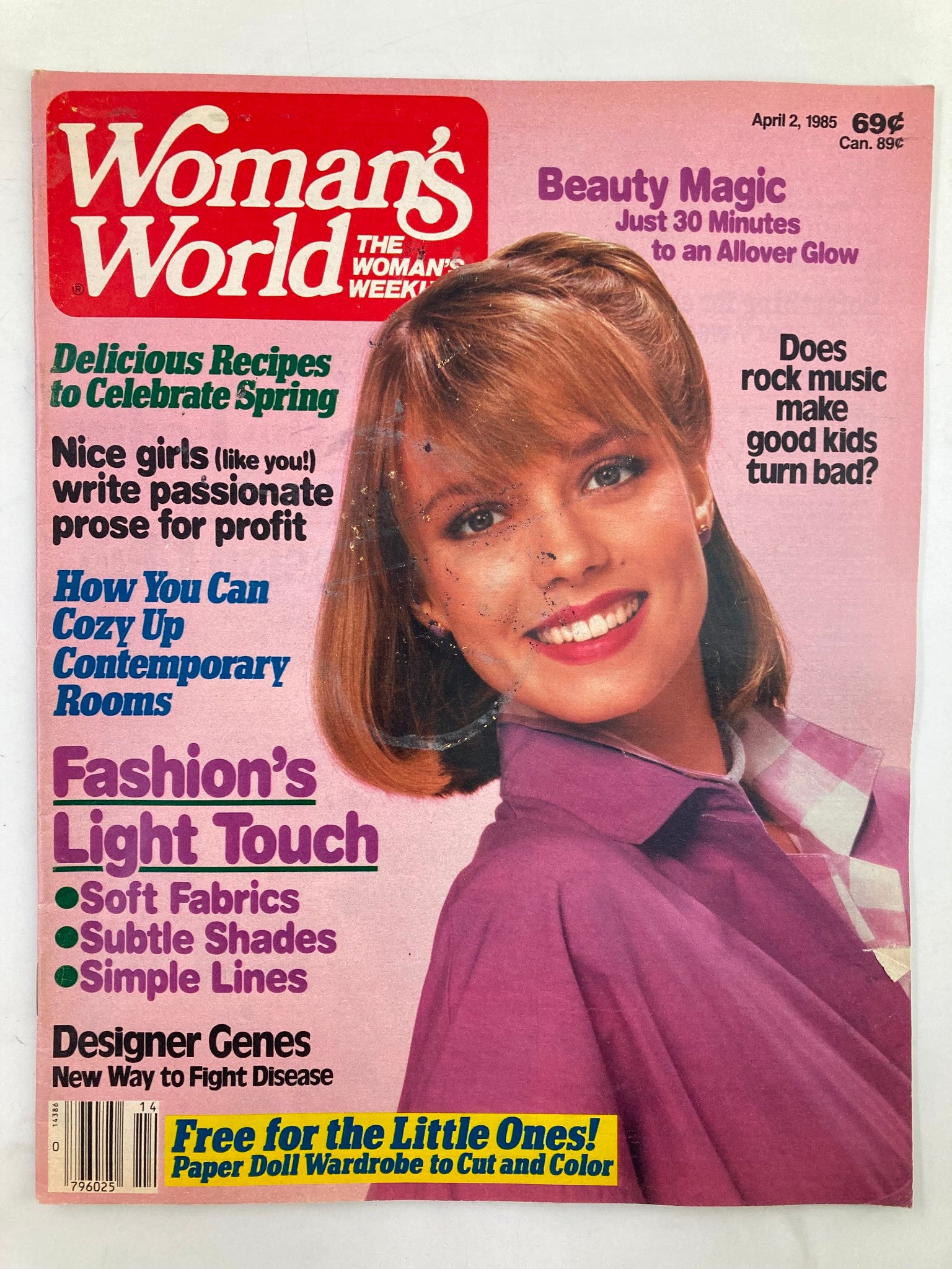 Woman's World Magazine April 2 1985 For The Love of Muffin No Label