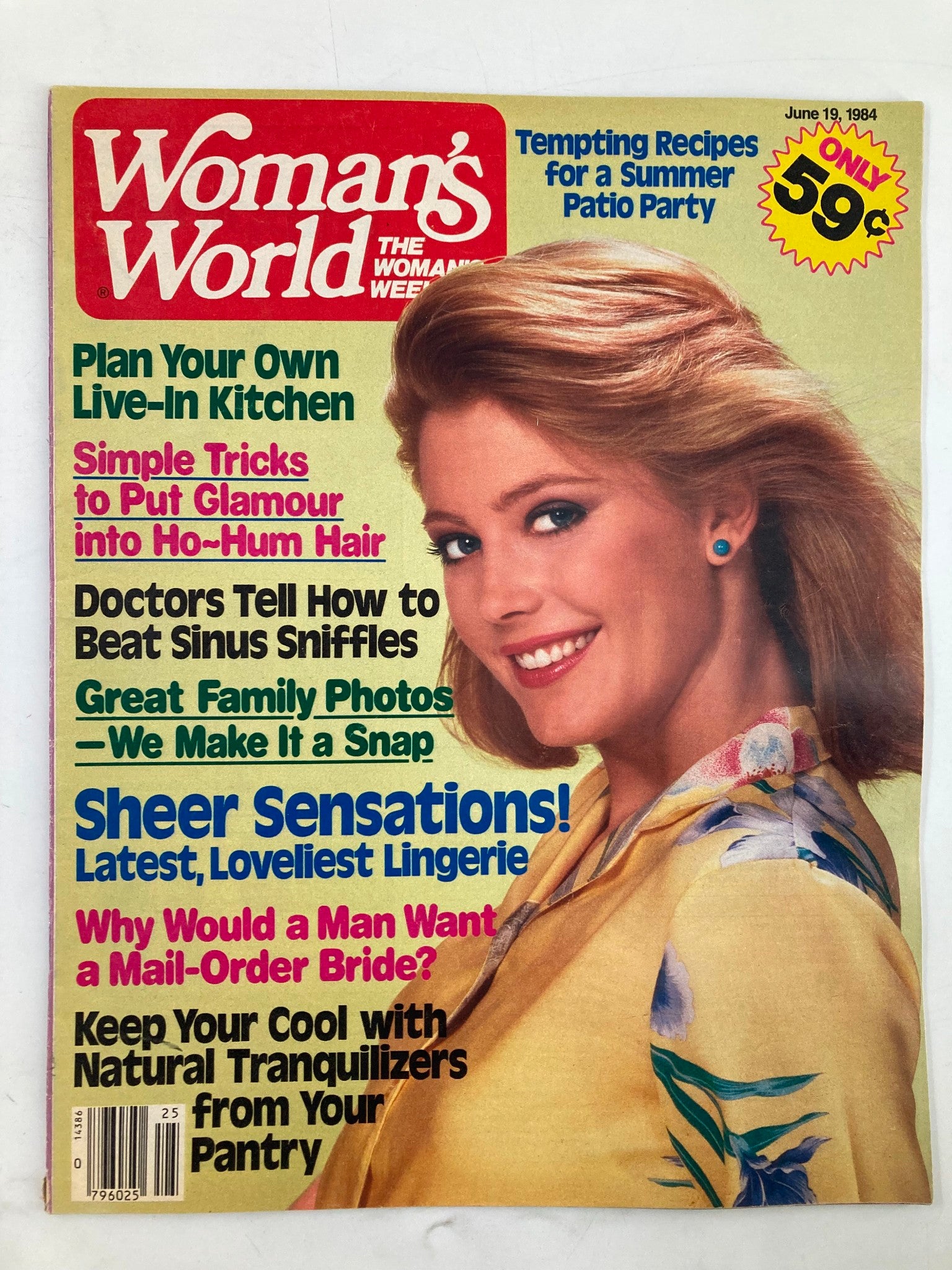 Woman's World Magazine June 19 1984 How To Beat Sinus Sniffles No Label