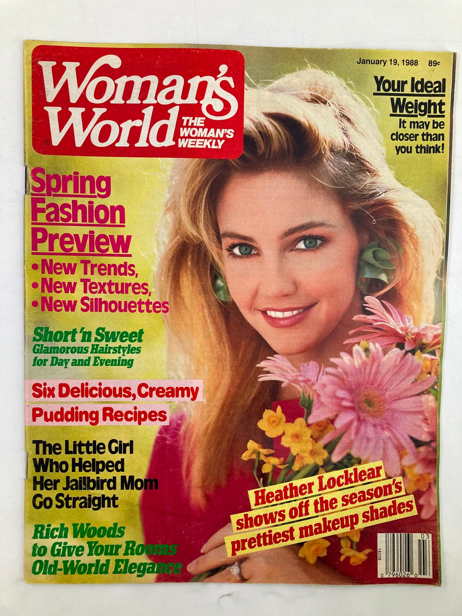 Woman's World Magazine January 19 1988 Heather Locklear