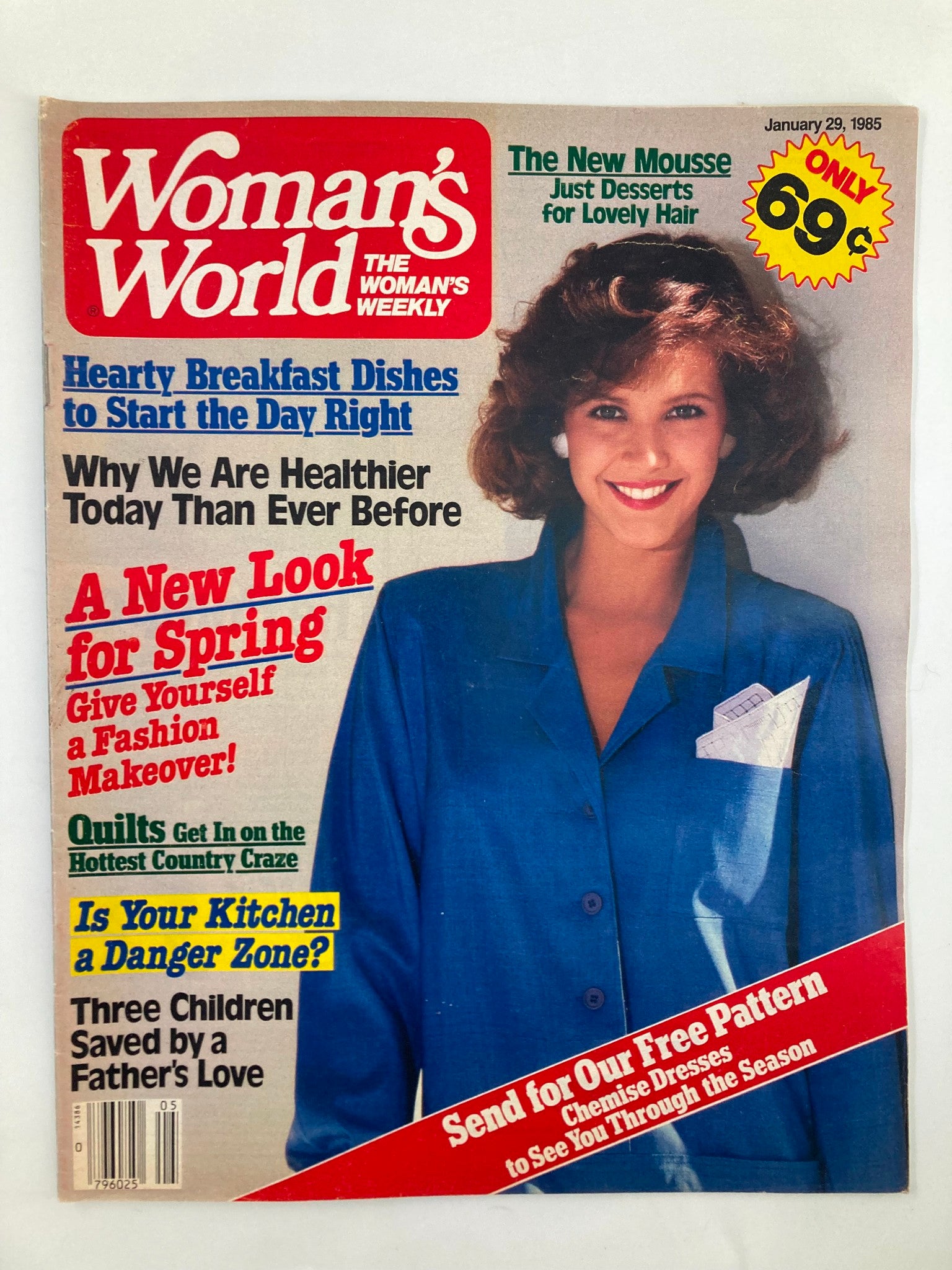 Woman's World Magazine January 29 1985 The New Mousse For Lovely Hair No Label